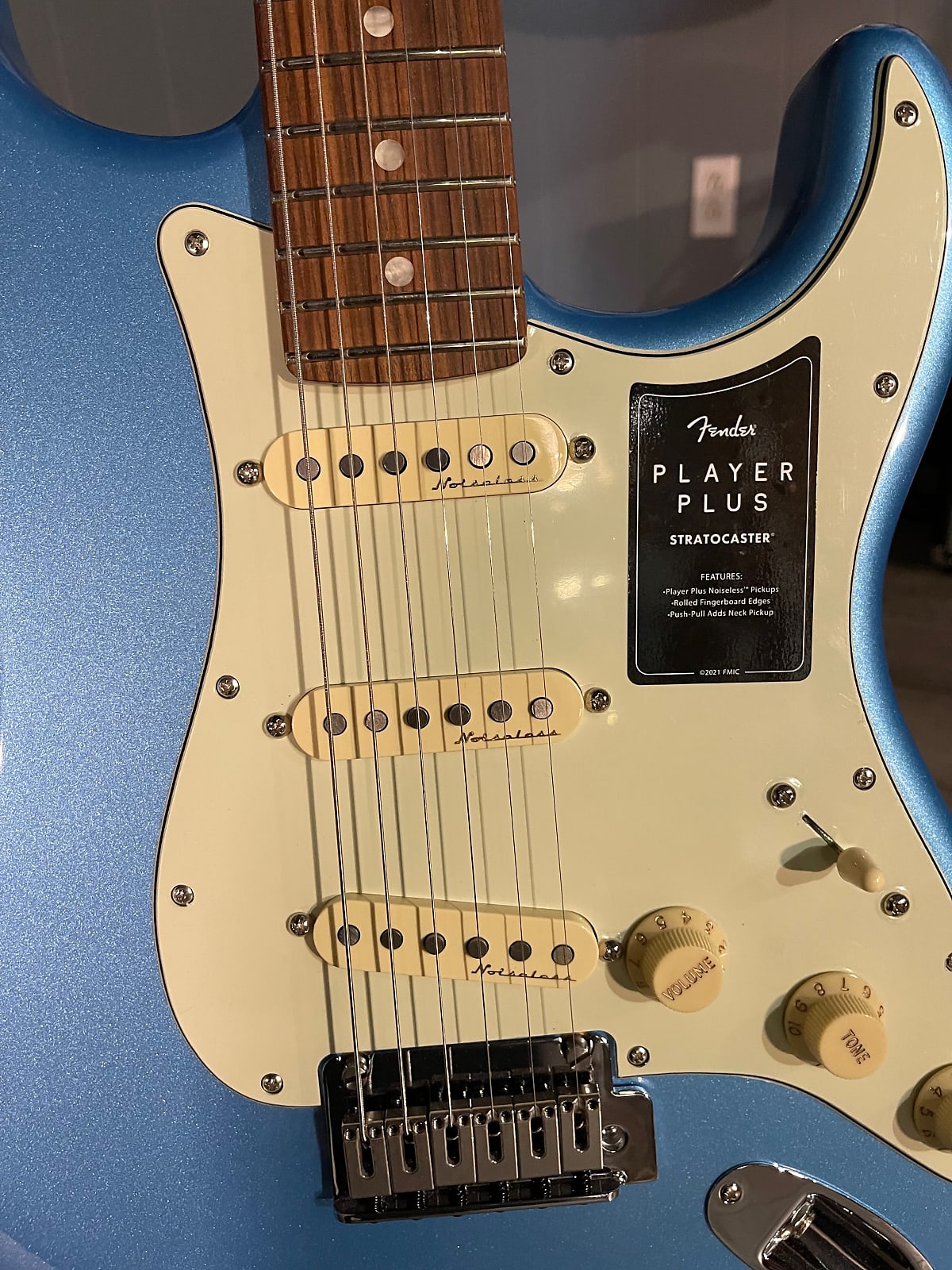 2021 Fender Player Plus Stratocaster Electric Guitar, Opal Spark W/ Pau Ferro Fretboard #964