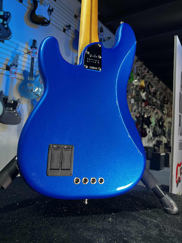 Fender American Ultra II Precision Bass - Noble Blue, Ebony Fingerboar Auth Deal Free Ship! 593 GET PLEK’D!