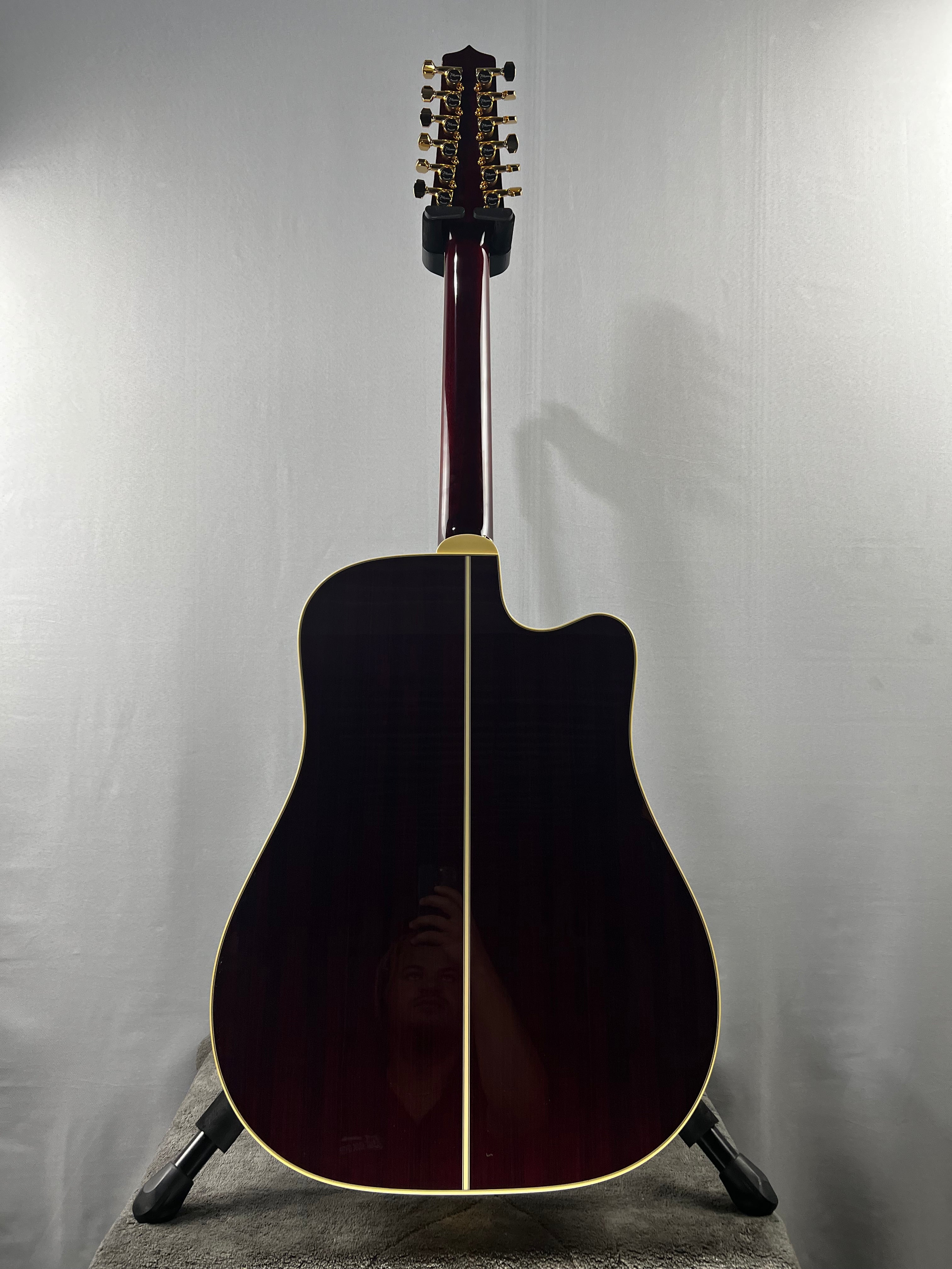 JJ325SRC-12 John Jorgenson 12-string, Left-Handed Acoustic-electric Guitar - Gloss Red #539 GET PLEK'D!