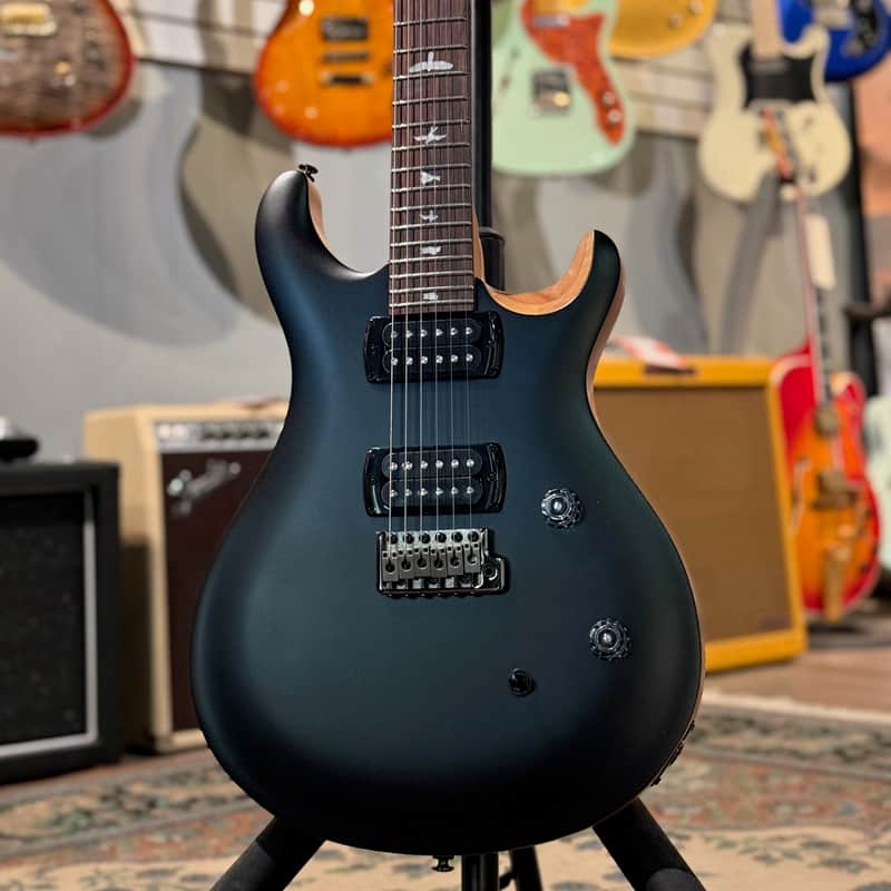 PRS SE CE 24 Satin Flat Black Top, C&M Exclusive 753