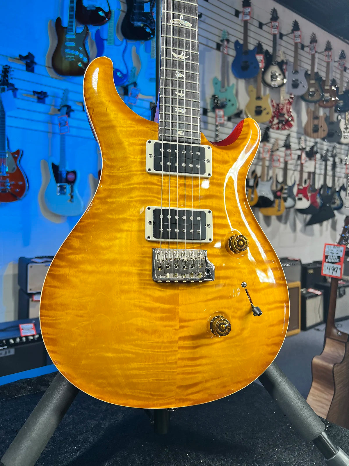 "Used" PRS Custom 24 2023 - McCarty Sunburst. w/ PRS Hard Case, Get Plek'd Free! 452