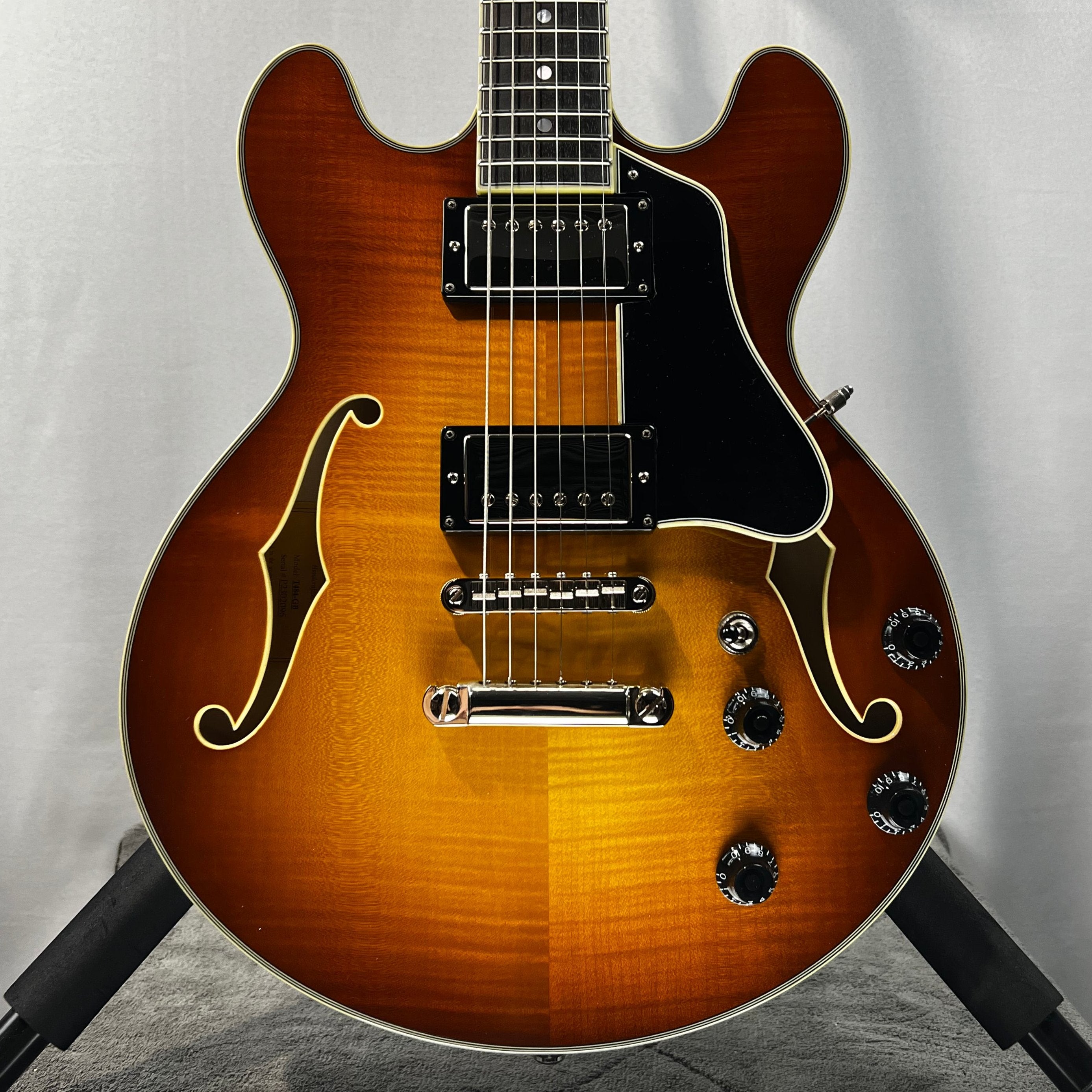 T484-GB Thinline Semi-hollowbody Electric Guitar - Goldburst #096