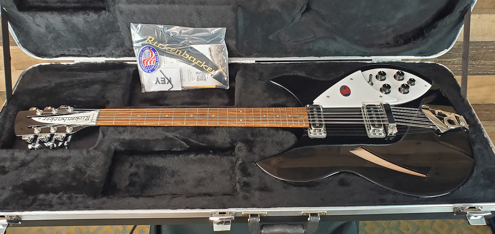 NEW 2024 Rickenbacker 330/12 Jetglo Semi-Hollow Electric, Authorized Dealer, 725