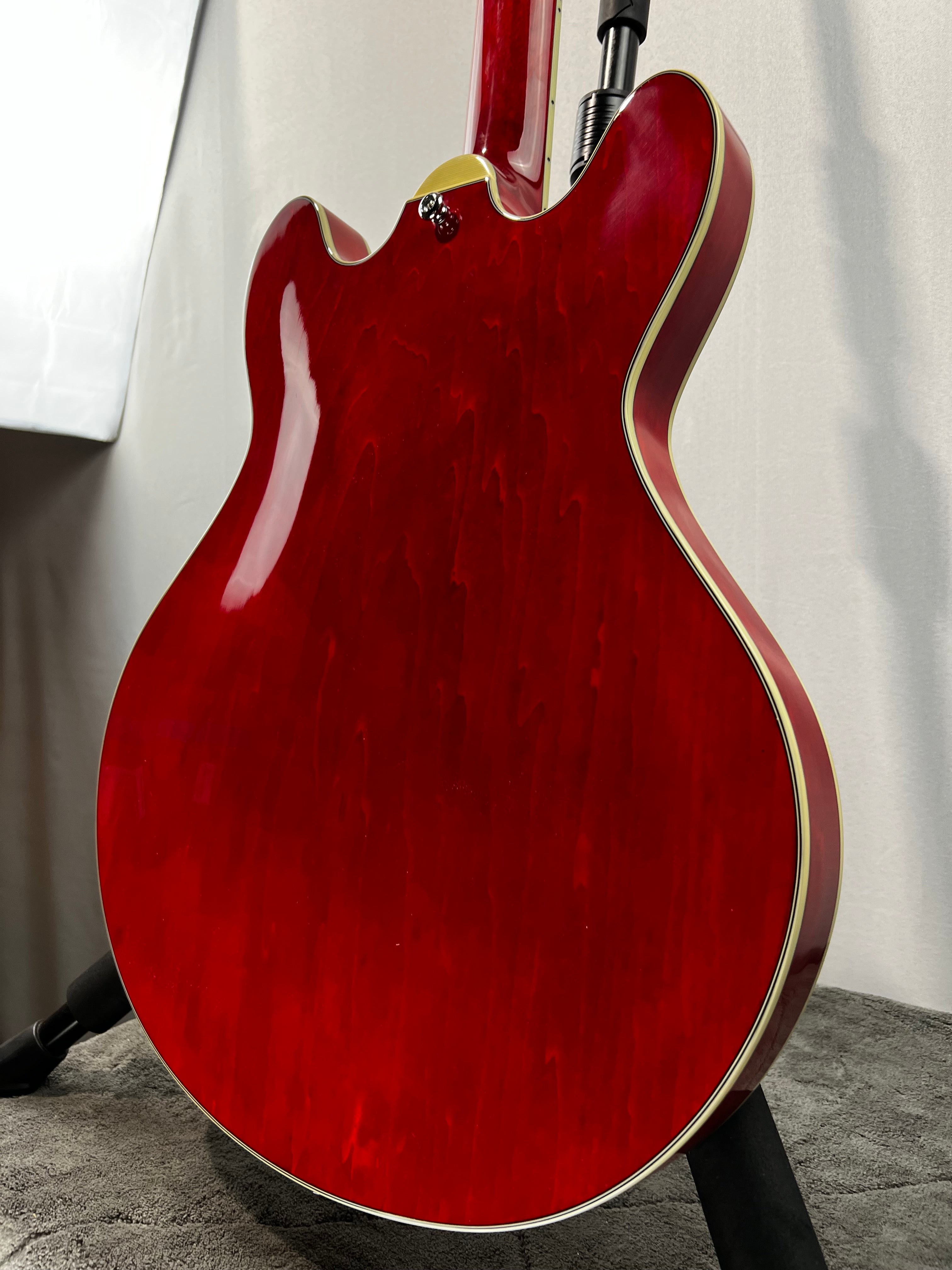 T386RD Thinline Semi-hollowbody Electric Guitar - Red #258