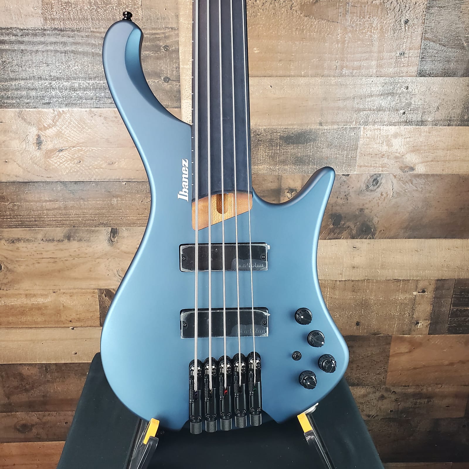 Ibanez Standard EHB1005F Fretless 5-string Bass Guitar - Arctic Ocean Matte 771