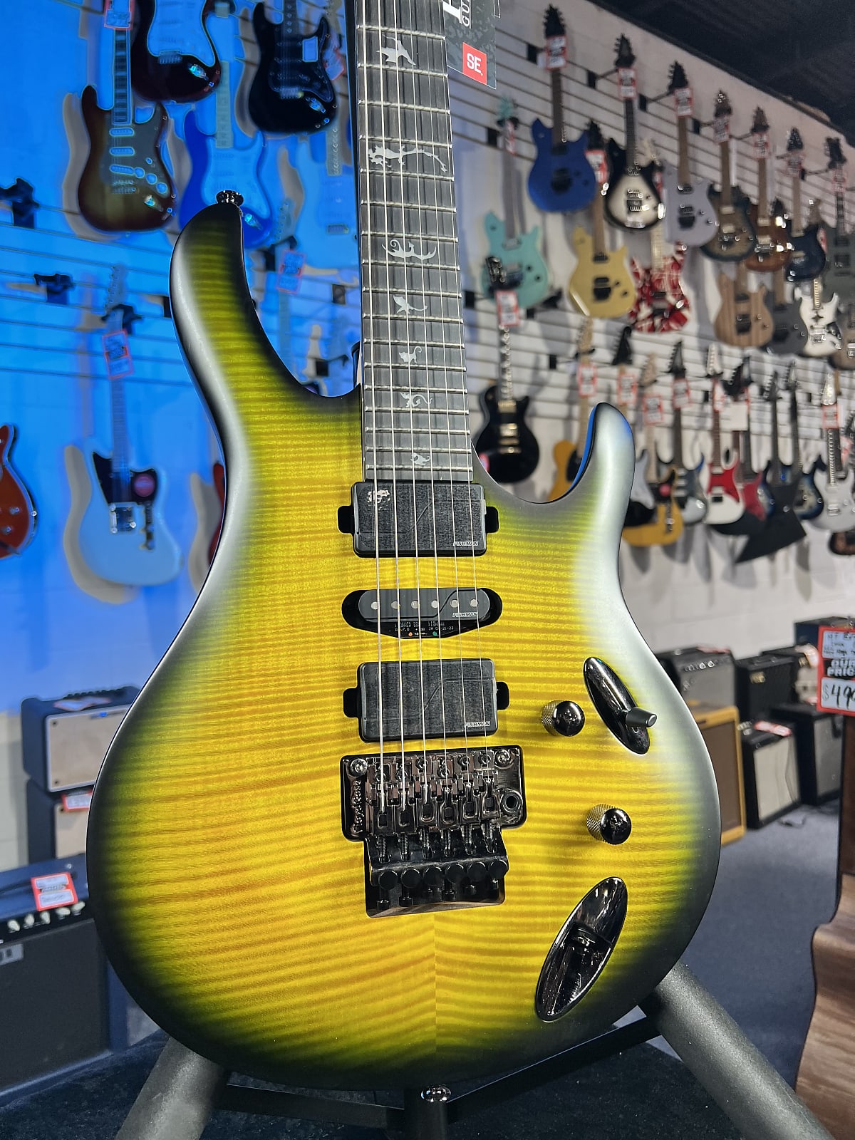 PRS SE Chleo Herman Li Signature Electric Guitar - Mantis Burst w/ Gig Bag, Get Plek'd Free! 794