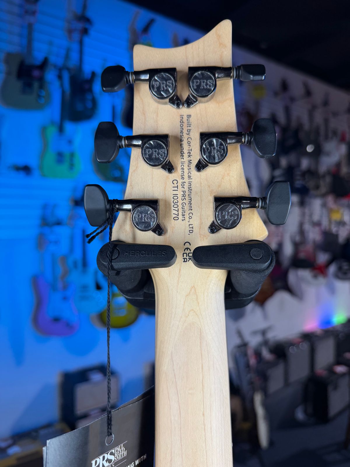 PRS SE CE 24 Satin - Flat White Top, C&M Exclusive - Black / Smoked Hardware, Free Plek & Setup # 770