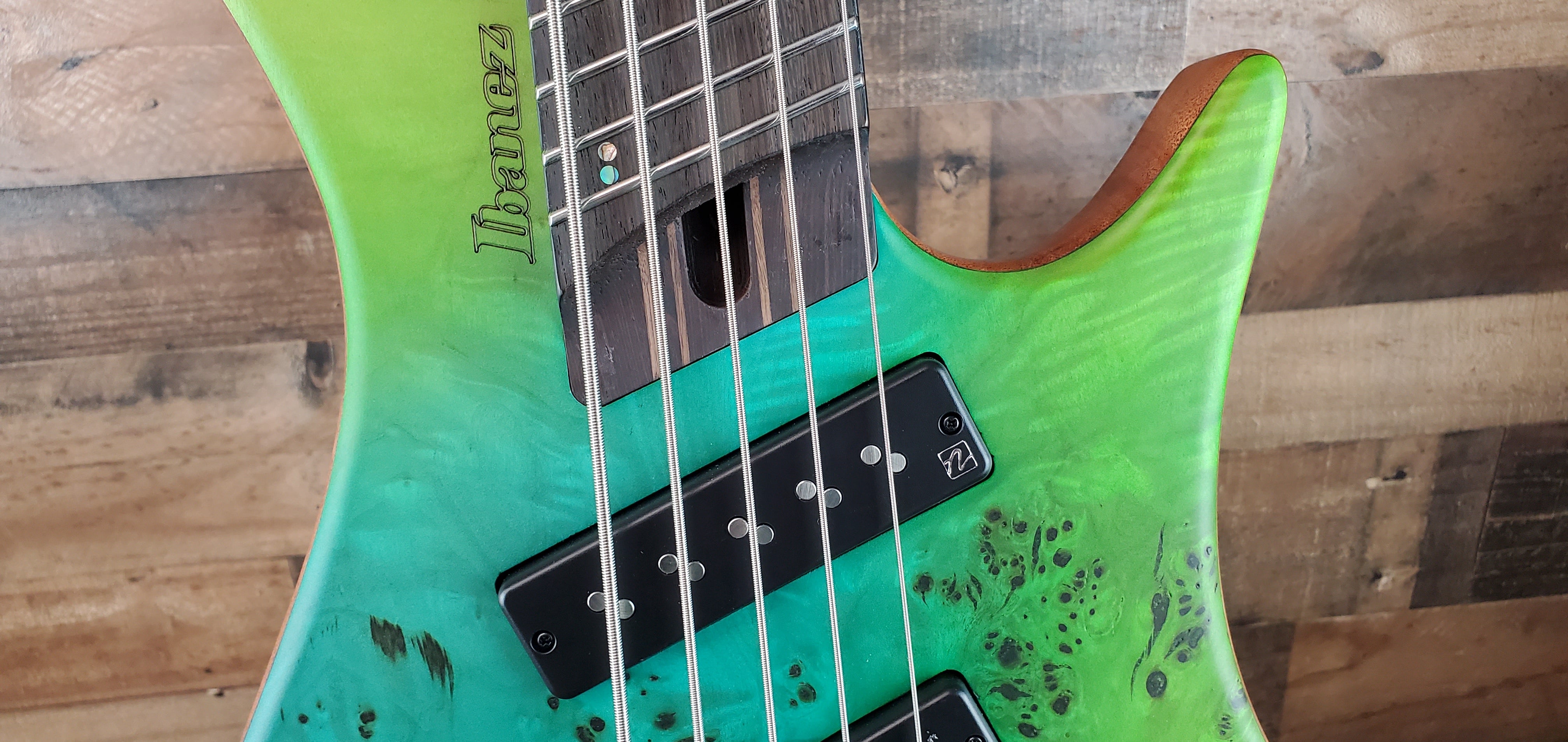 Ibanez EHB1505MS-OIF Bass Workshop Ocean Inlet Flat, w/Gig Bag, Free Ship, #292