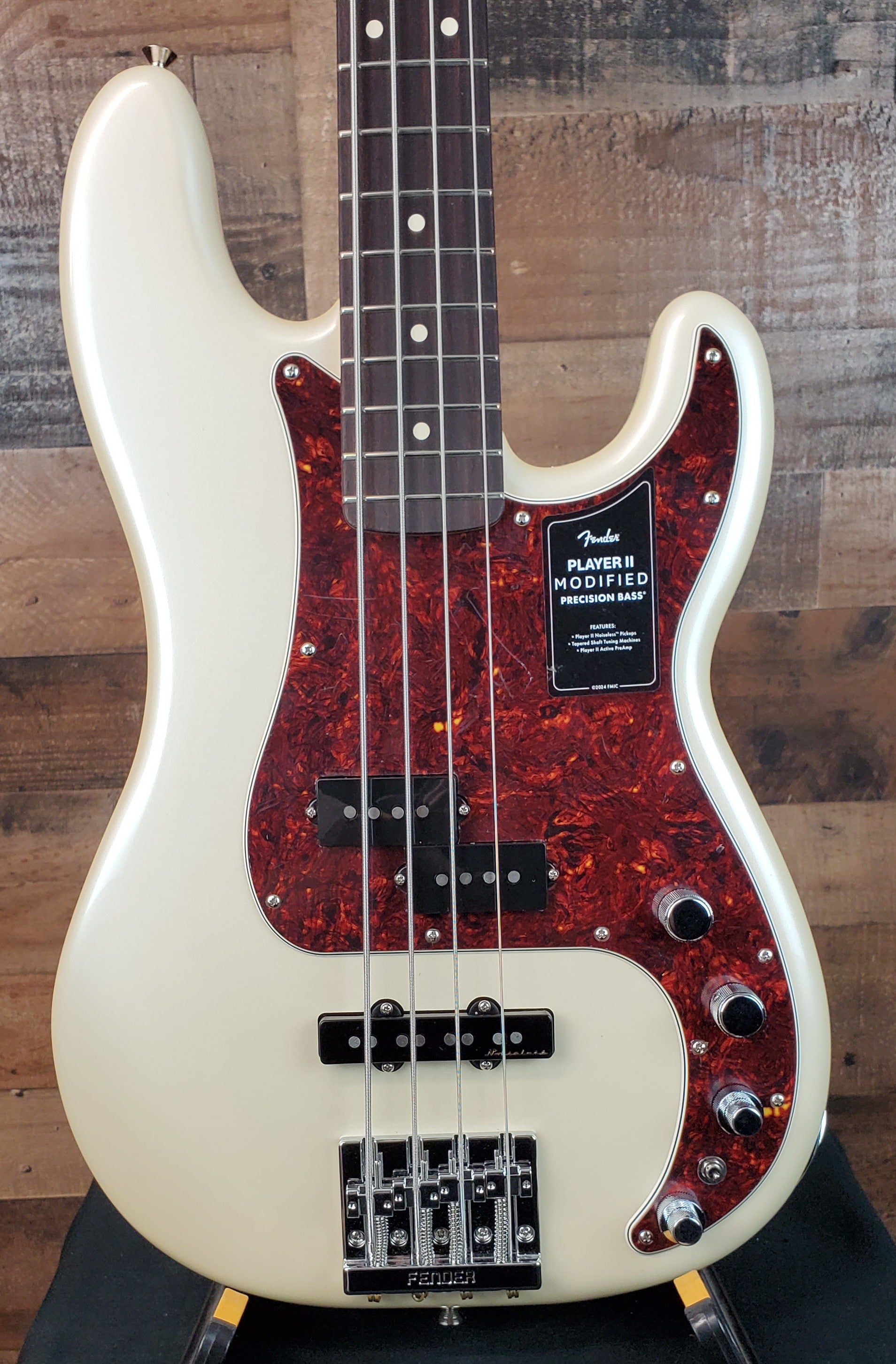 Player II Modified Active Precision Bass, Olympic Pearl, Gig Bag, 103
