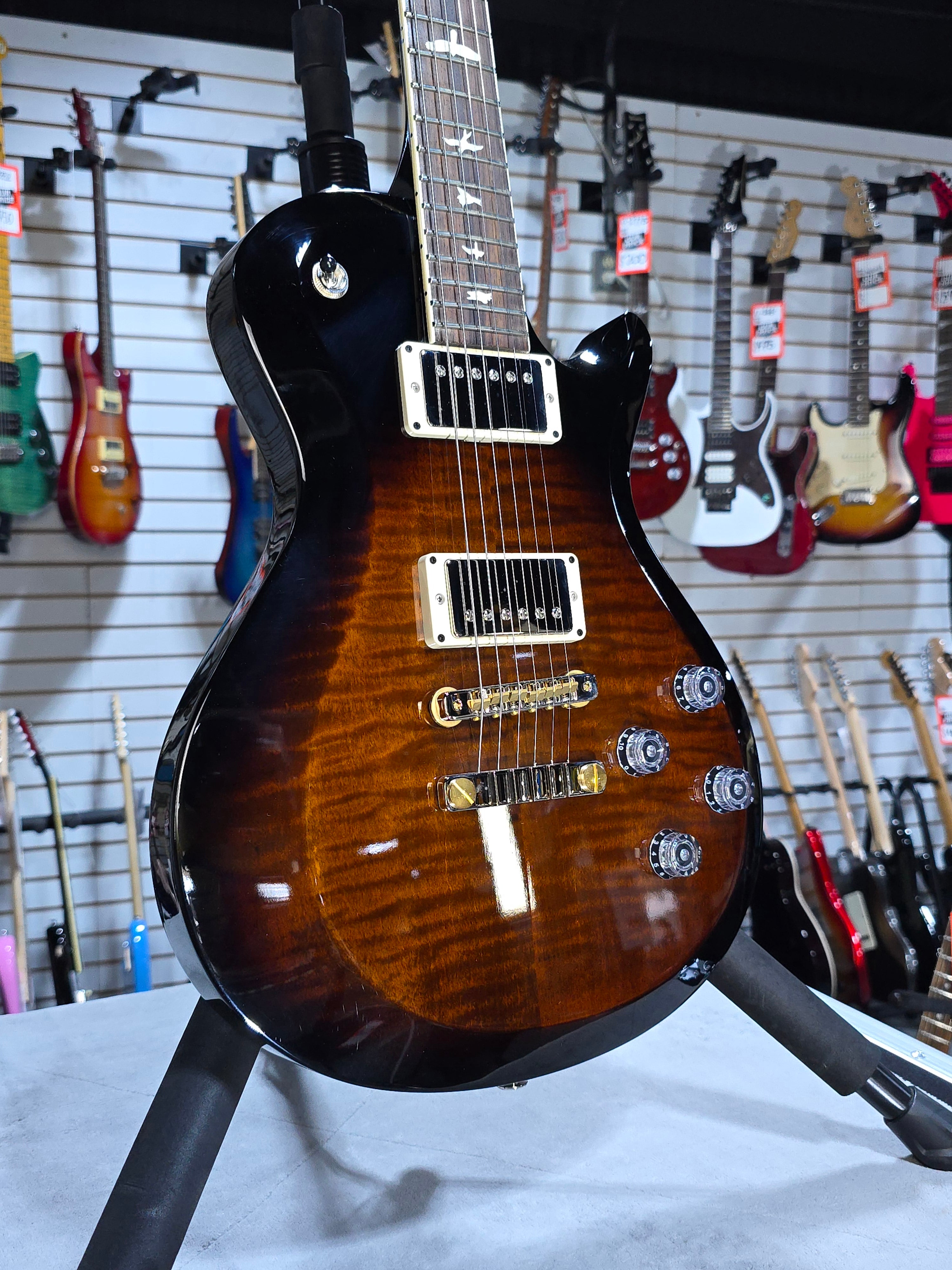 S2 McCarty 594 Electric Guitar - Black Amber #837 GET PLEK'D!