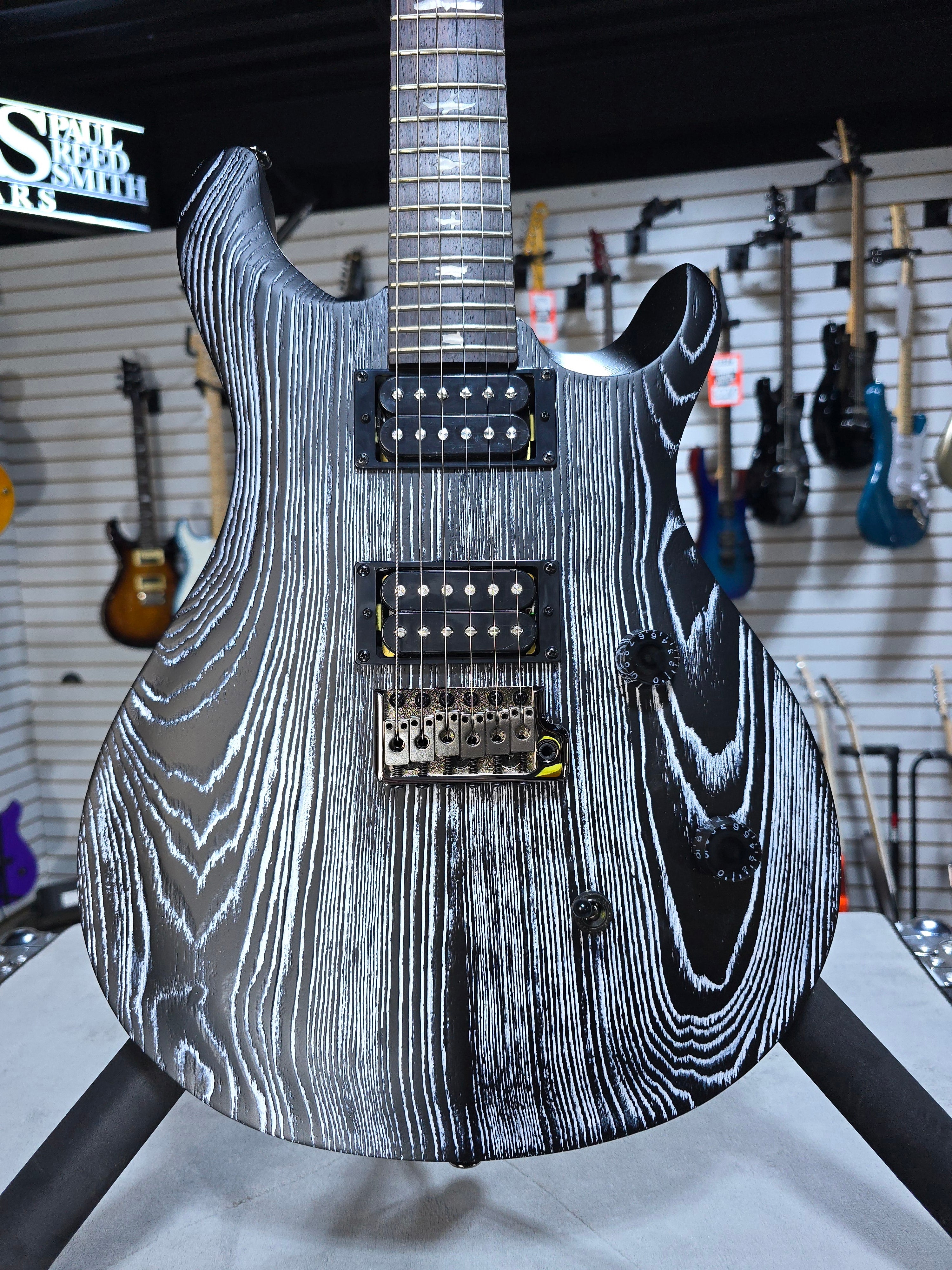 SE Sandblasted CE 24 Electric Guitar - Sandblasted White, Limited Edition #086 GET PLEK'D!