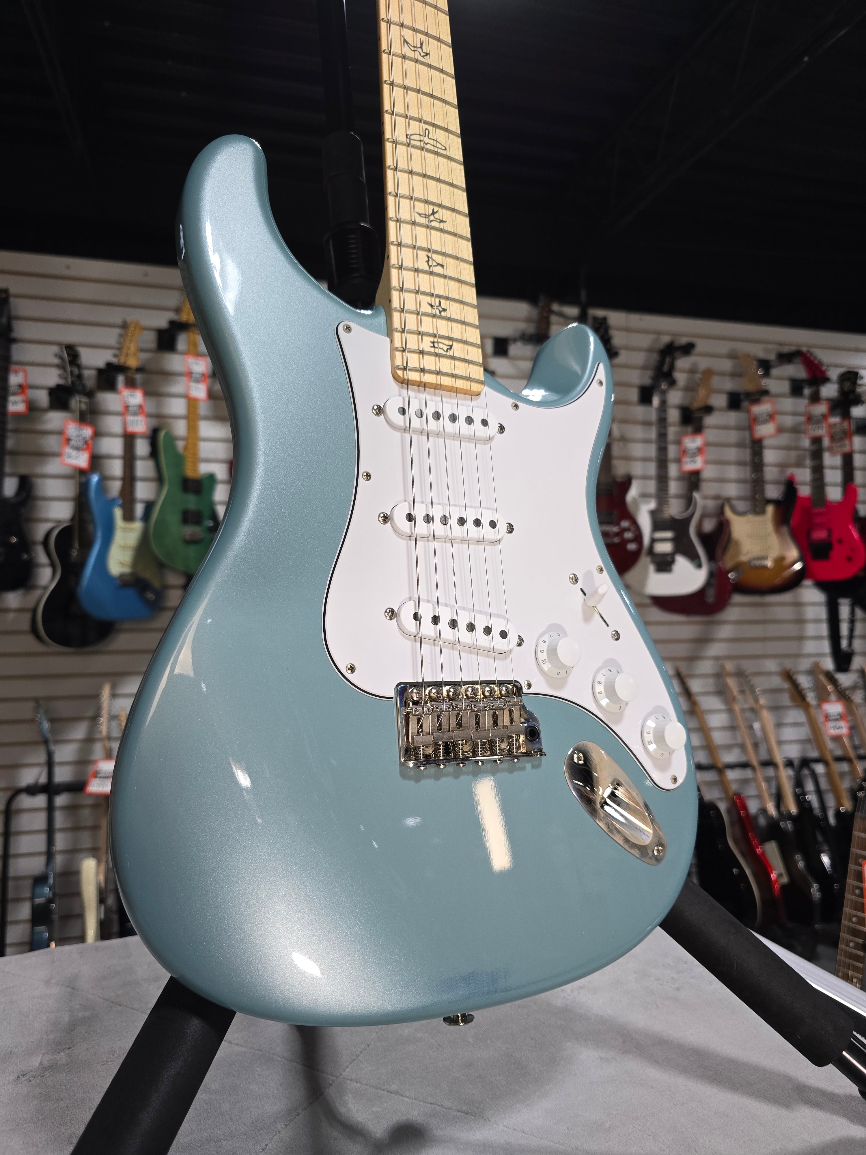 Silver Sky Electric Guitar - Polar Blue with Maple Fingerboard #920 GET PLEK'D!
