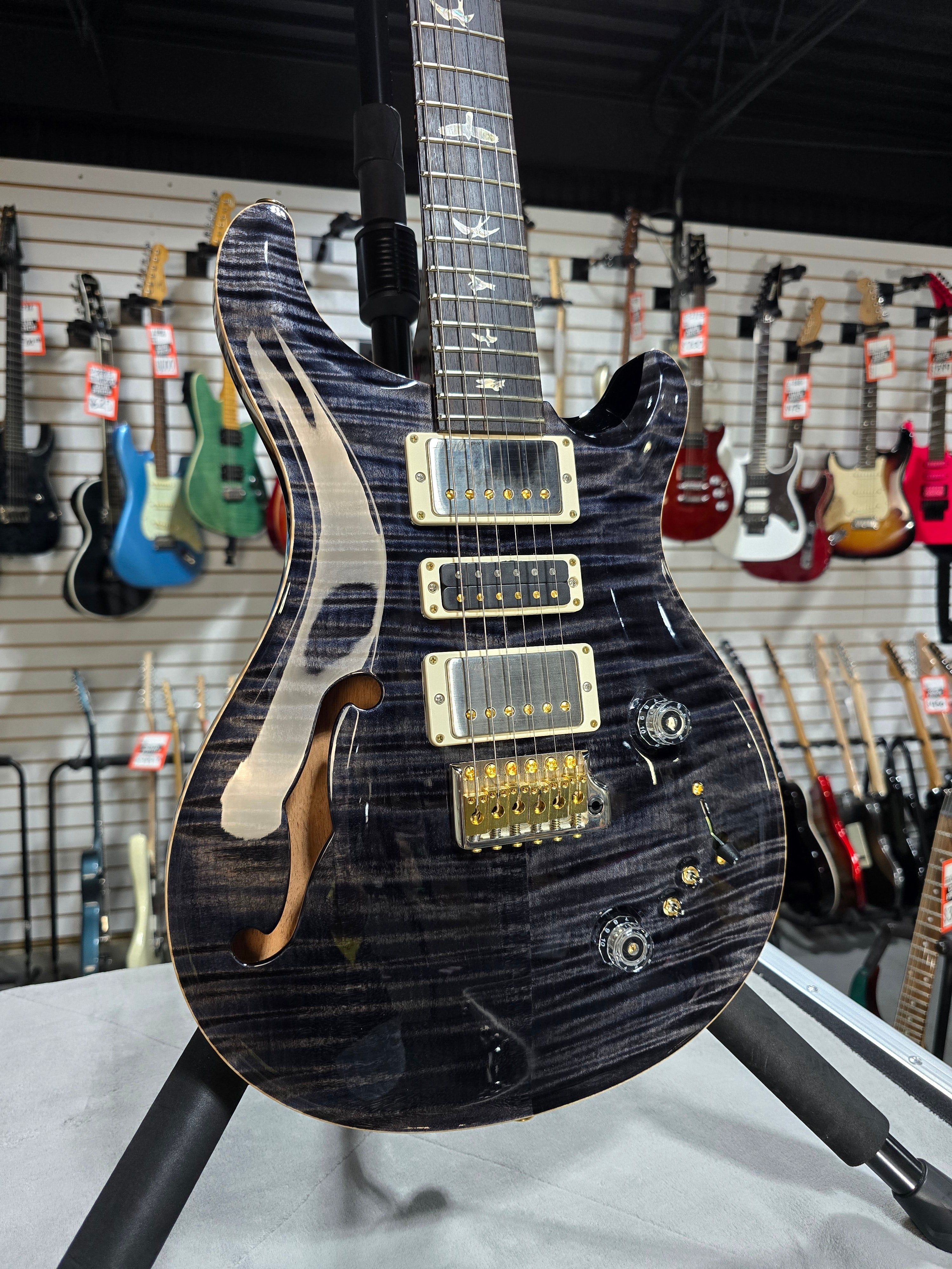 Special Semi-Hollow Electric Guitar - Gray Black, 10-Top #273 GET PLEK'D!