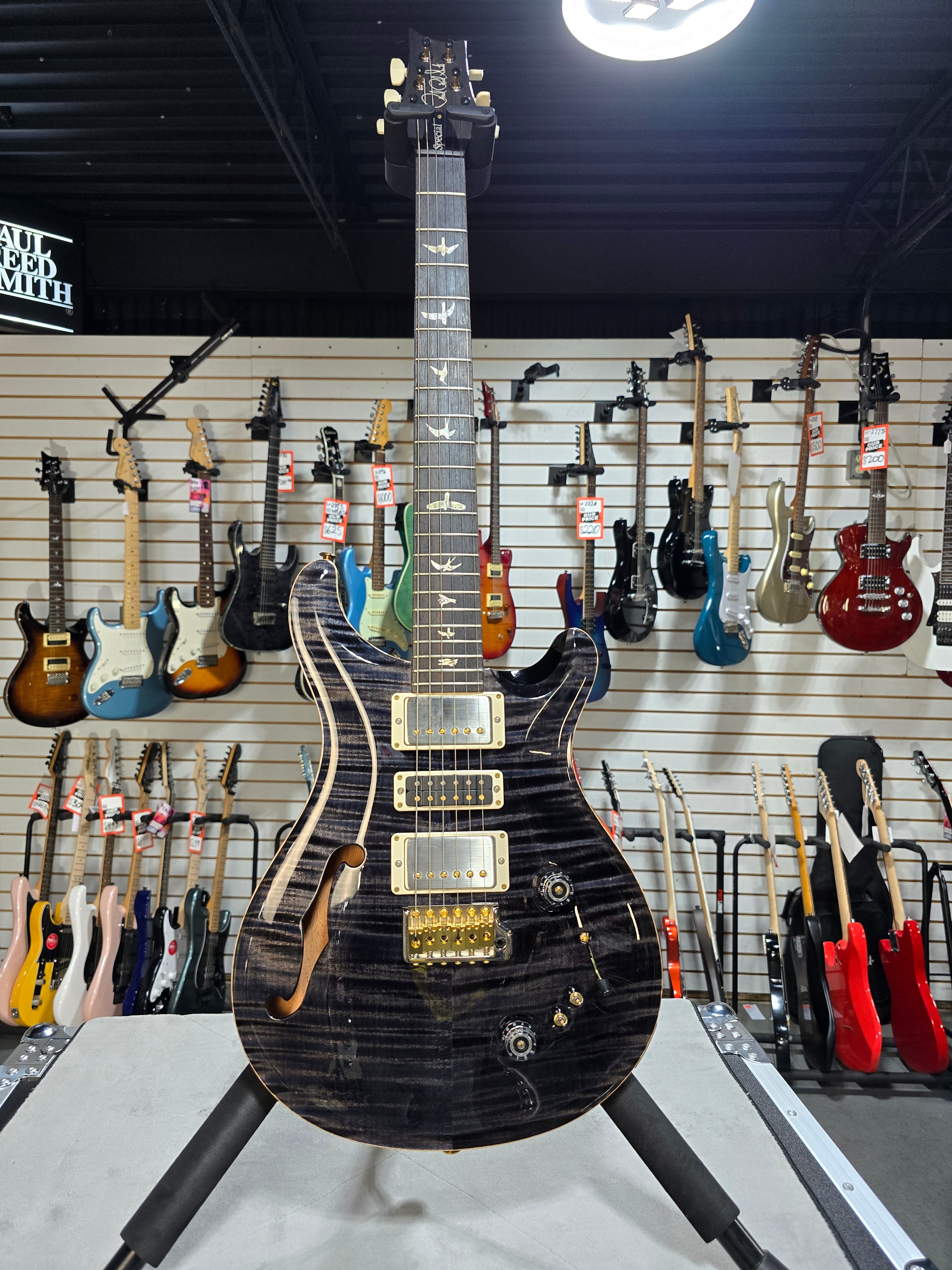 Special Semi-Hollow Electric Guitar - Gray Black, 10-Top #273 GET PLEK'D!