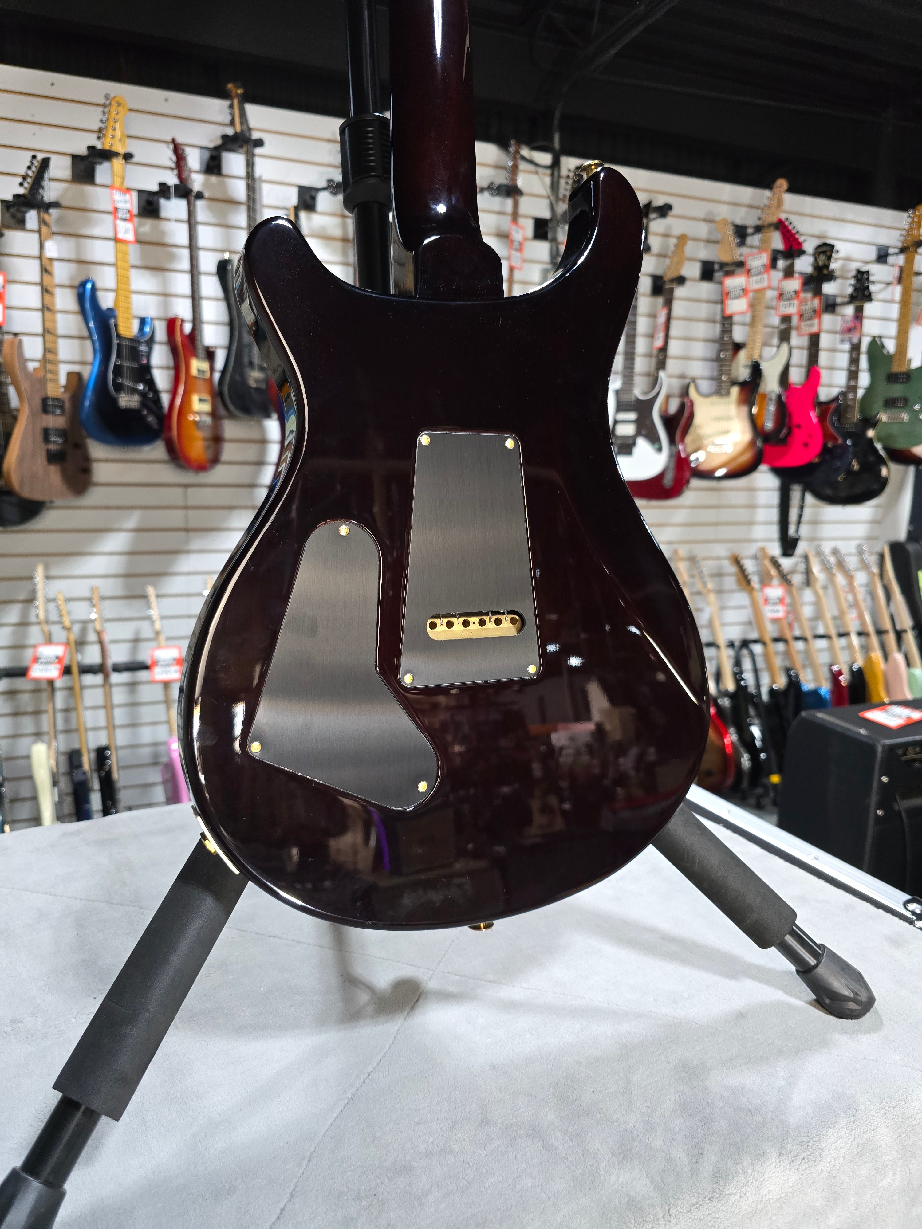 Custom 24-08 10-Top Electric Guitar - Black Gold Wrap Burst #771 GET PLEK'D!