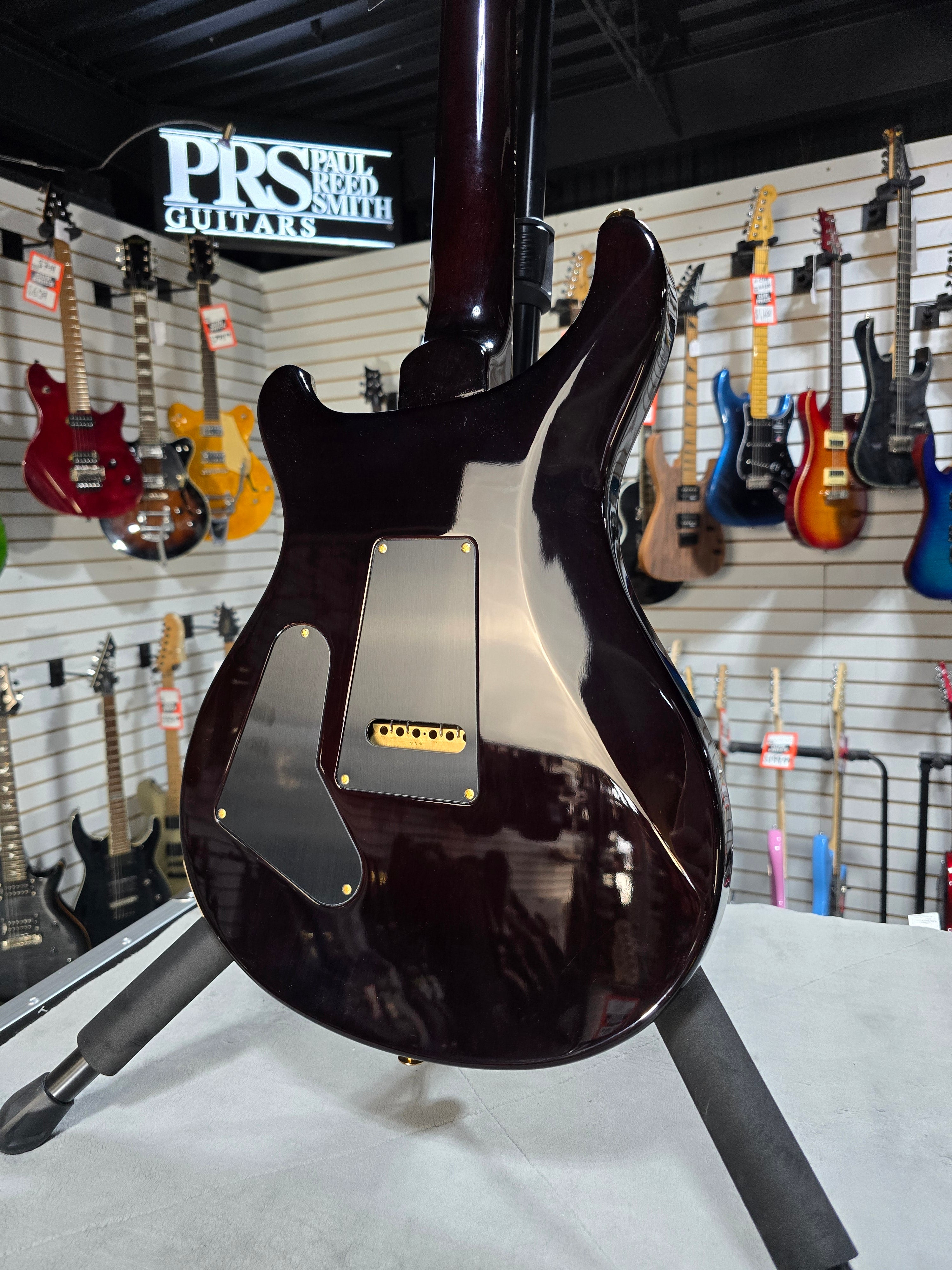 PRS Custom 24-08 10-Top Black Gold Wrap Burst