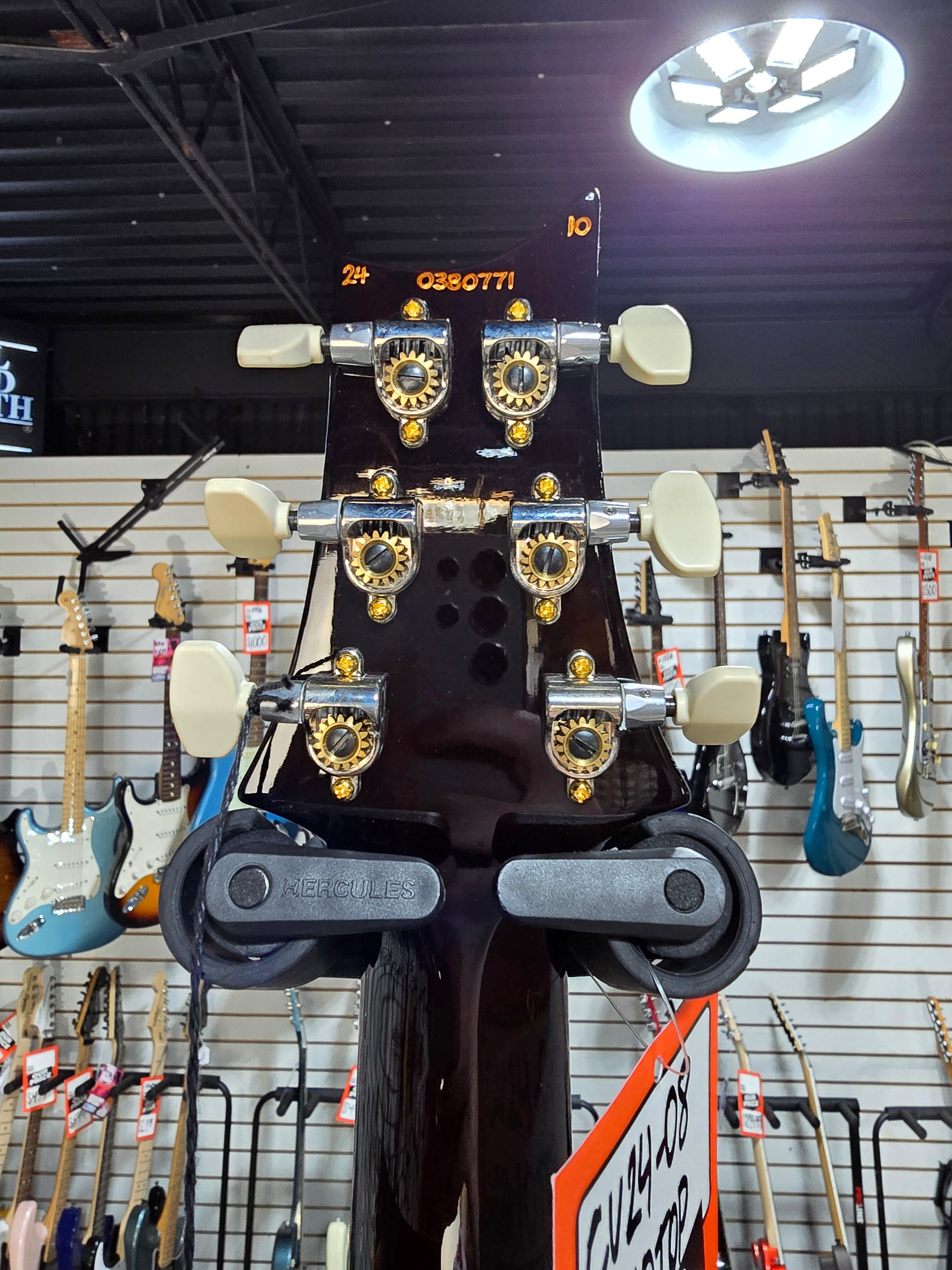 Custom 24-08 10-Top Electric Guitar - Black Gold Wrap Burst #771 GET PLEK'D!