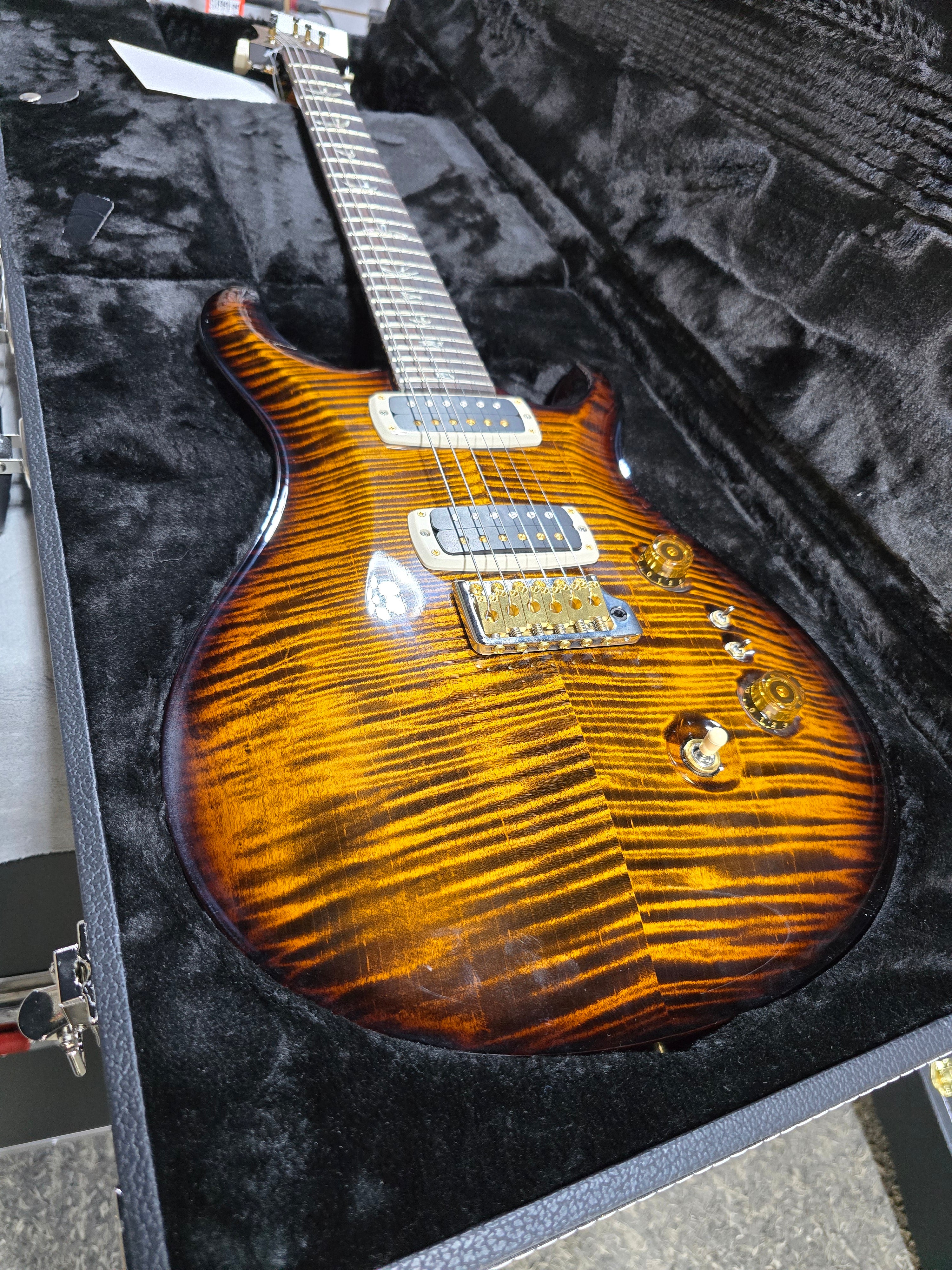 Custom 24-08 10-Top Electric Guitar - Black Gold Wrap Burst #771 GET PLEK'D!