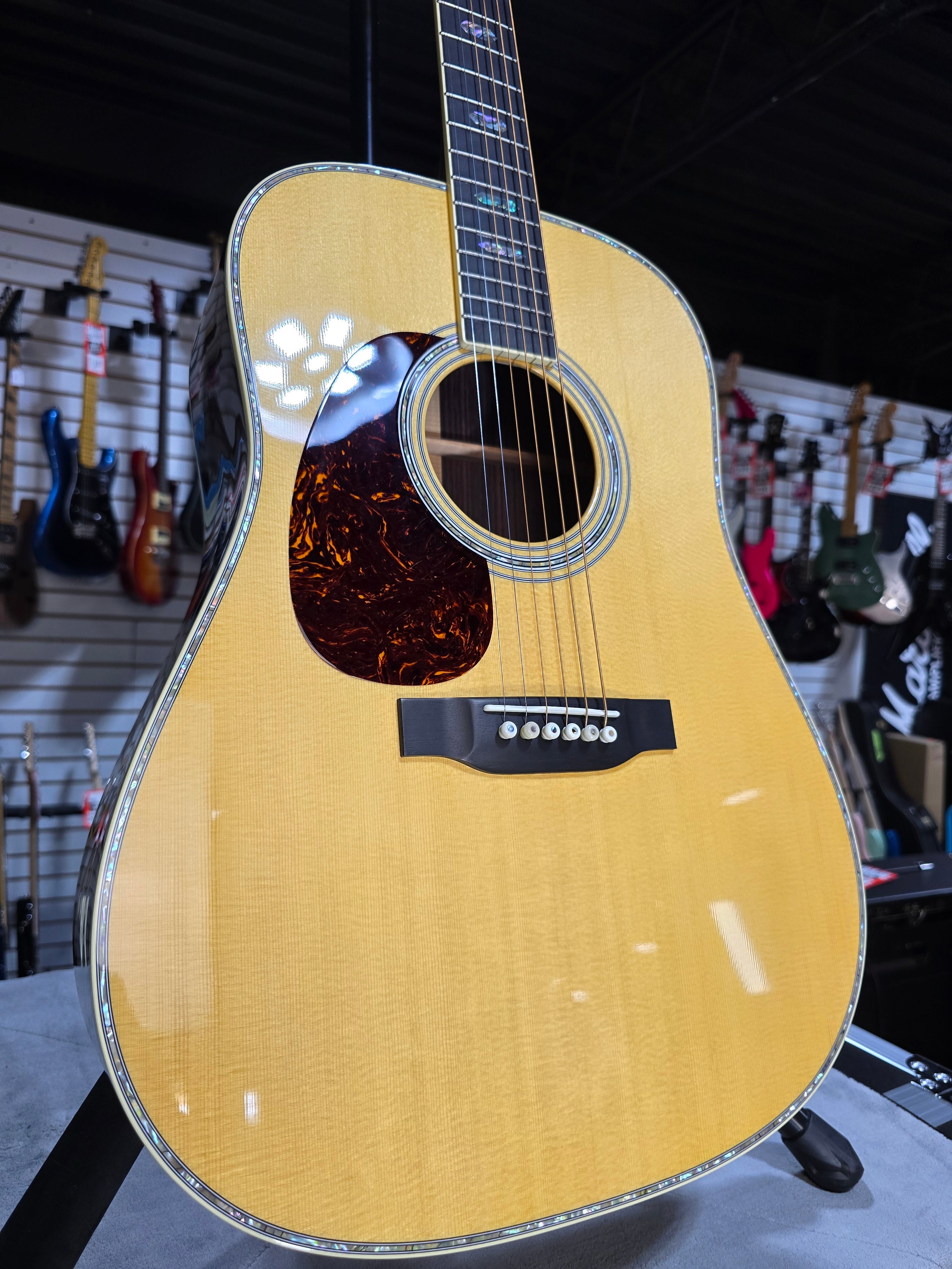 2025 Martin D-41 Left-Handed Standard Series Acoustic Guitar - Natural Aging Toner