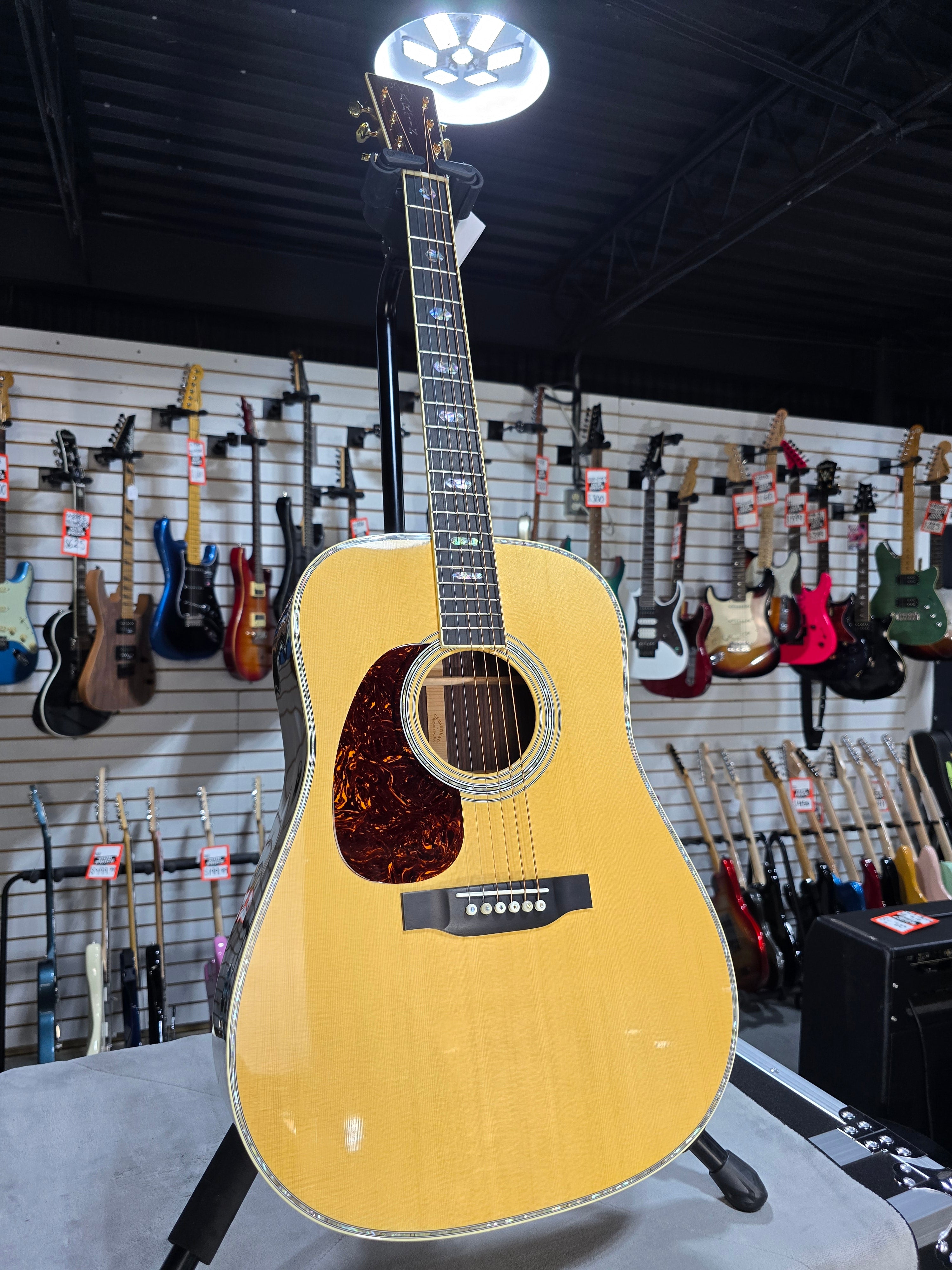 NEW 2025 Martin D-41 Left-Handed Standard Series Acoustic Guitar - Natural Aging Toner w/OHSC & PLEK*D #510