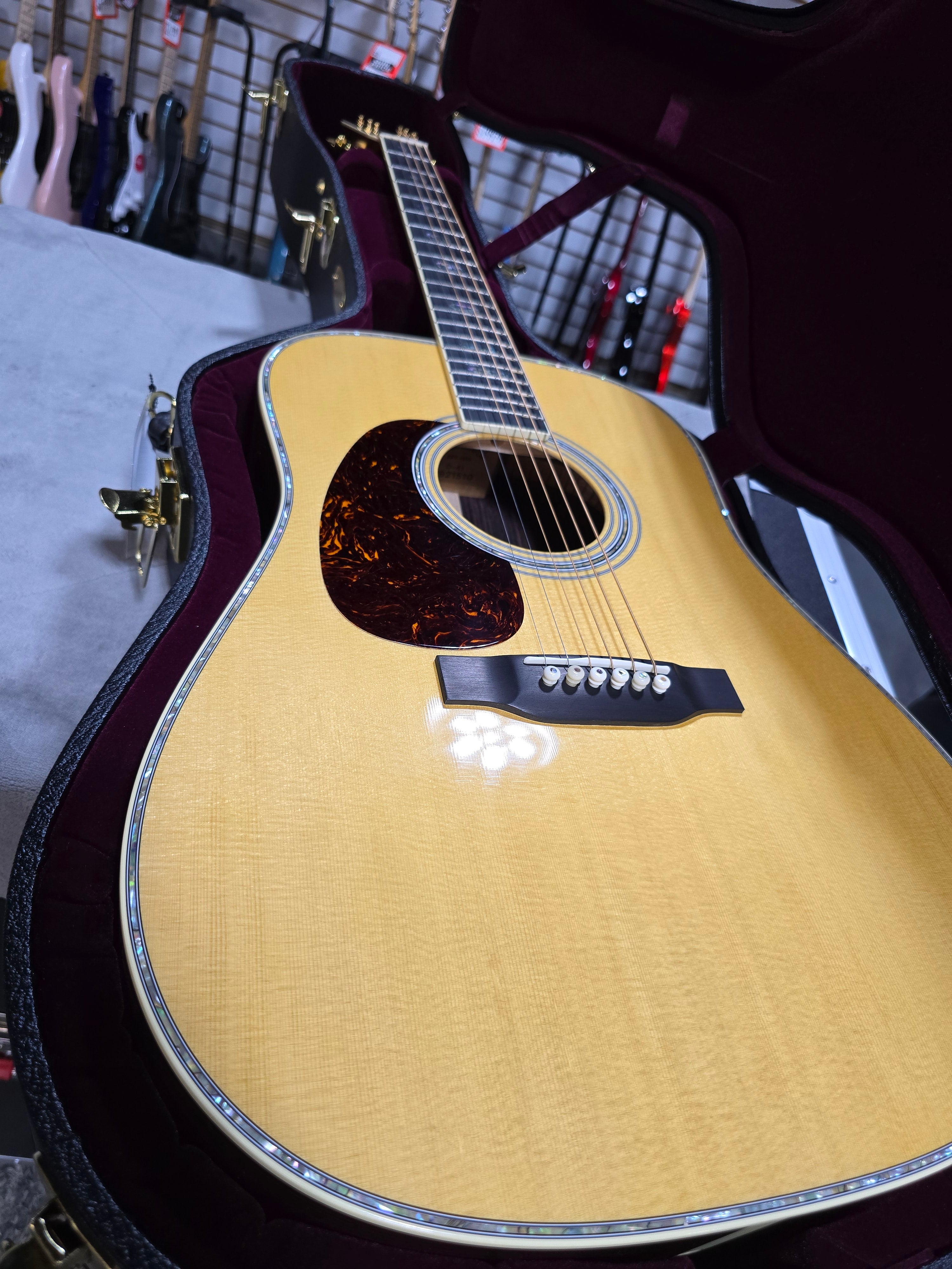NEW 2025 Martin D-41 Left-Handed Standard Series Acoustic Guitar - Natural Aging Toner w/OHSC & PLEK*D #510