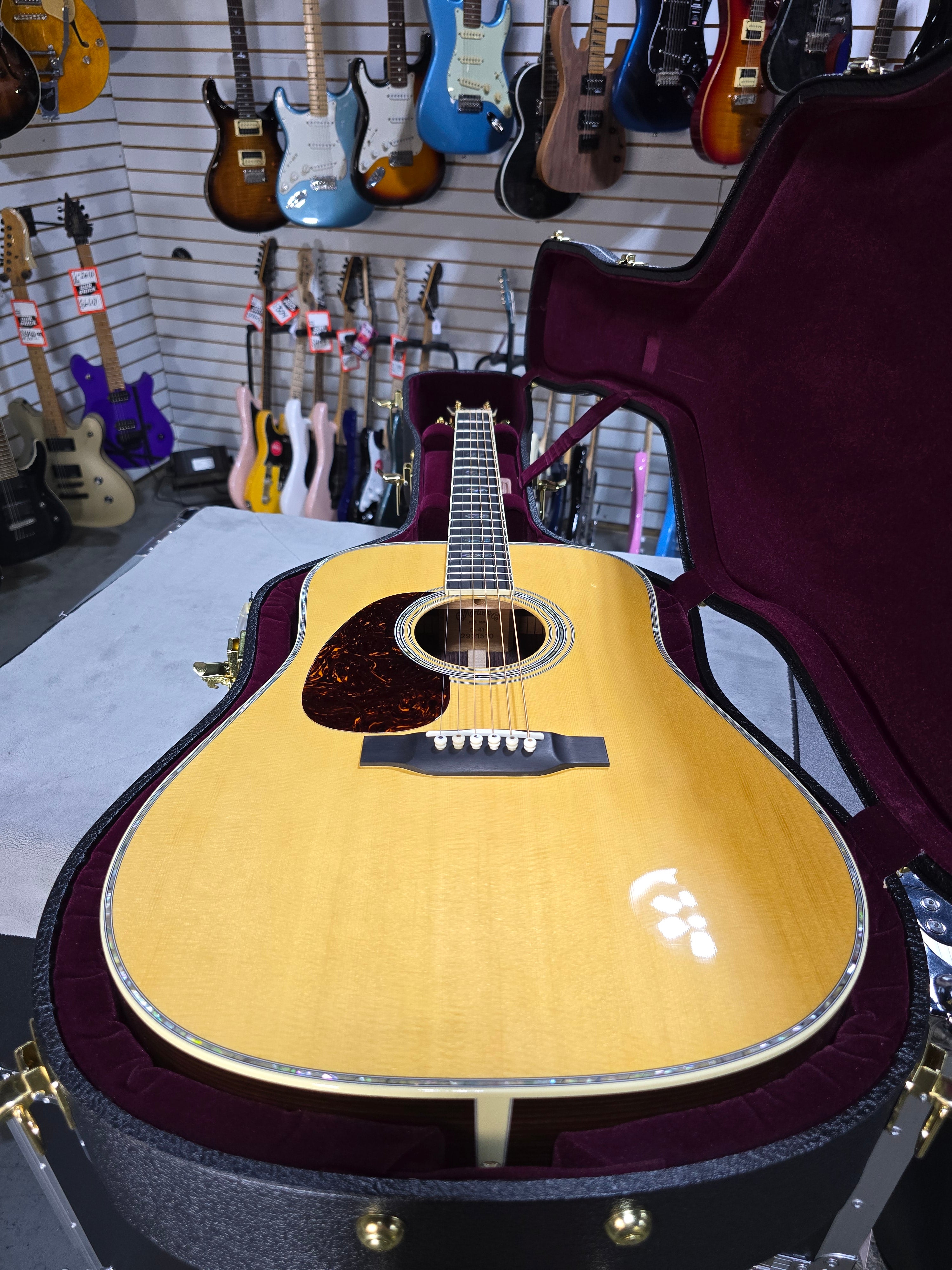 NEW 2025 Martin D-41 Left-Handed Standard Series Acoustic Guitar - Natural Aging Toner w/OHSC & PLEK*D #510