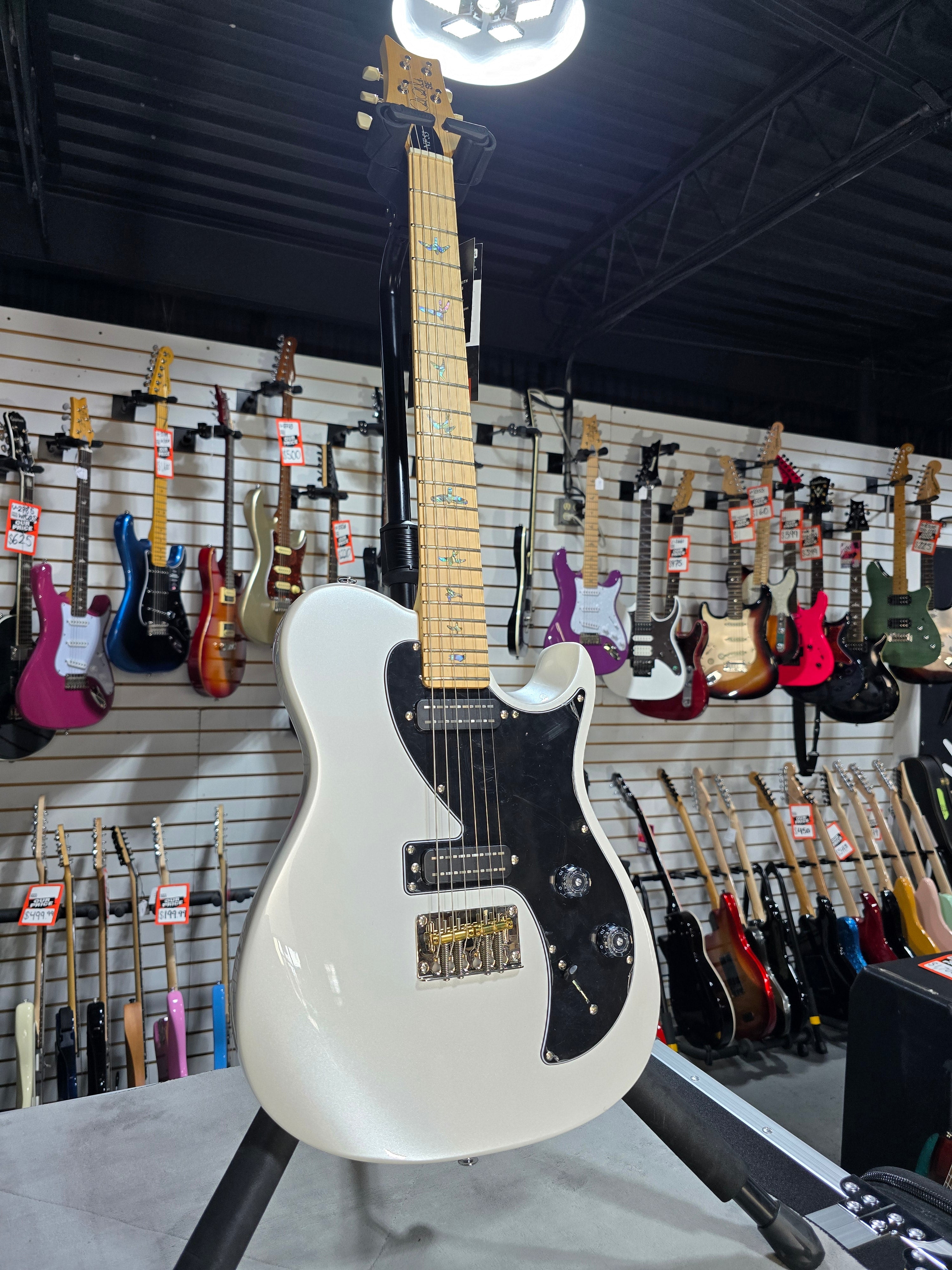 PRS SE NF 53 - White Pearl w/ Maple Fingerboard w/ Gig Bag & PLEK*D #797