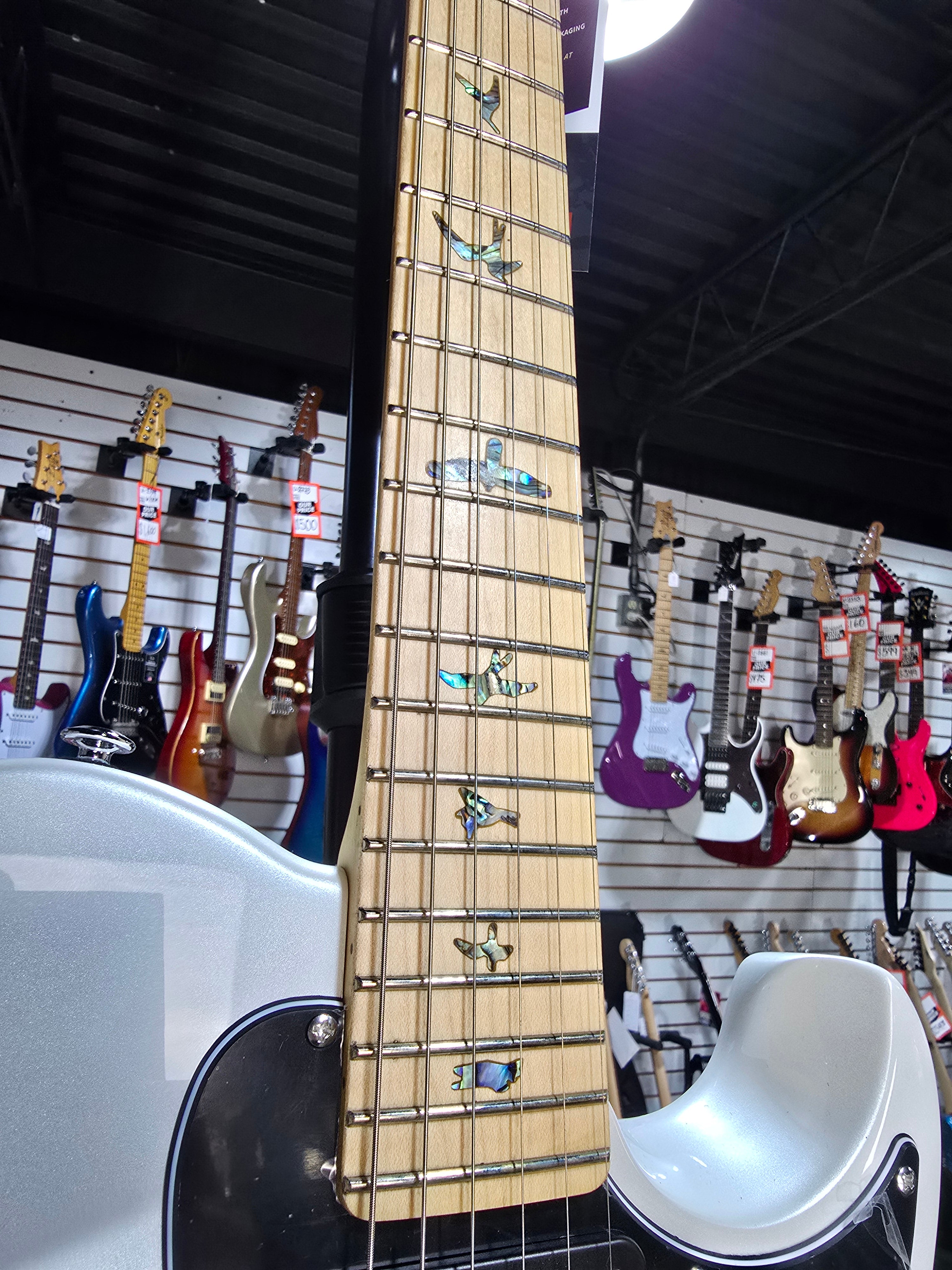 PRS SE NF 53 - White Pearl w/ Maple Fingerboard w/ Gig Bag & PLEK*D #797