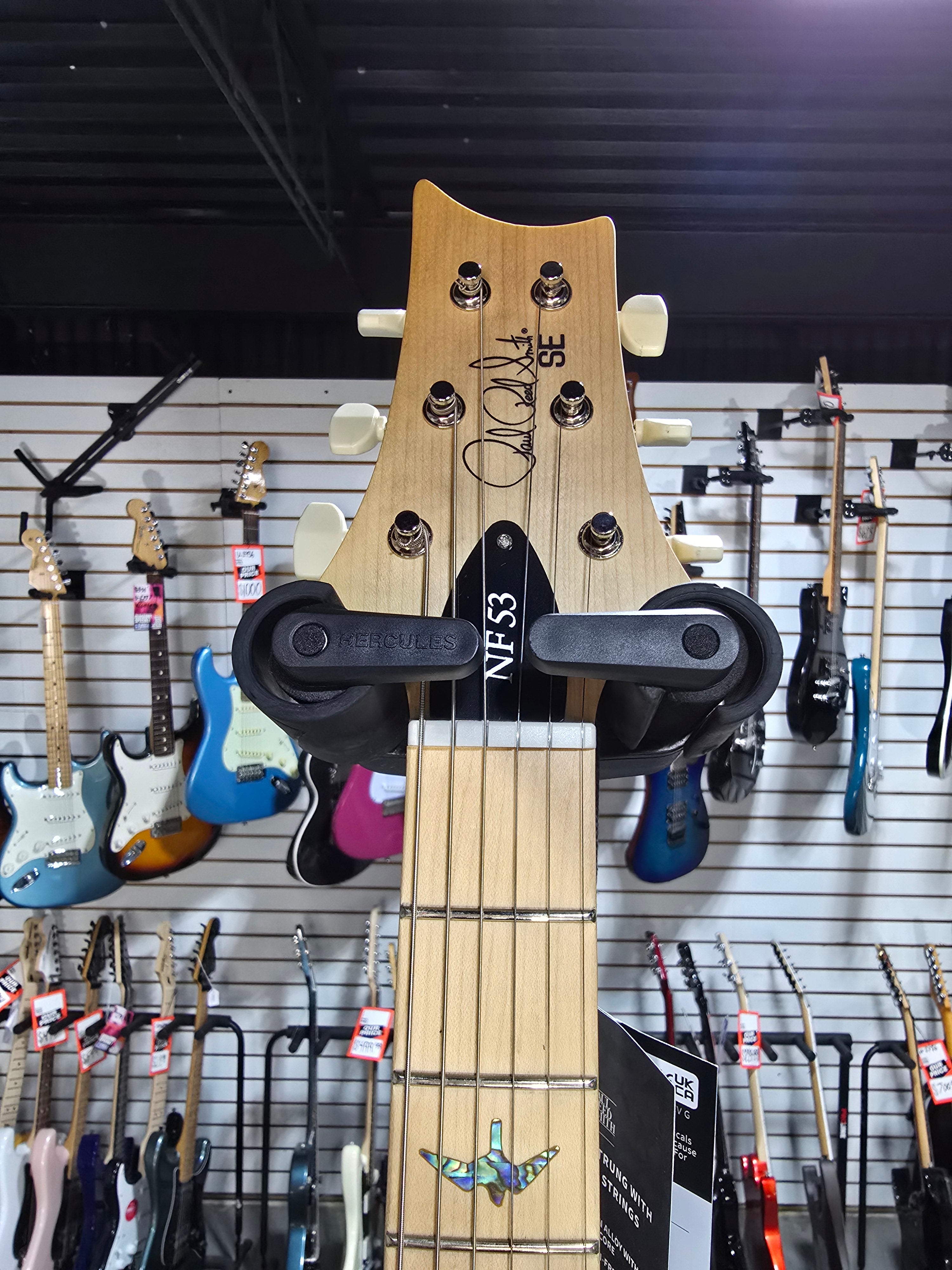 PRS SE NF 53 - White Pearl w/ Maple Fingerboard w/ Gig Bag & PLEK*D #797