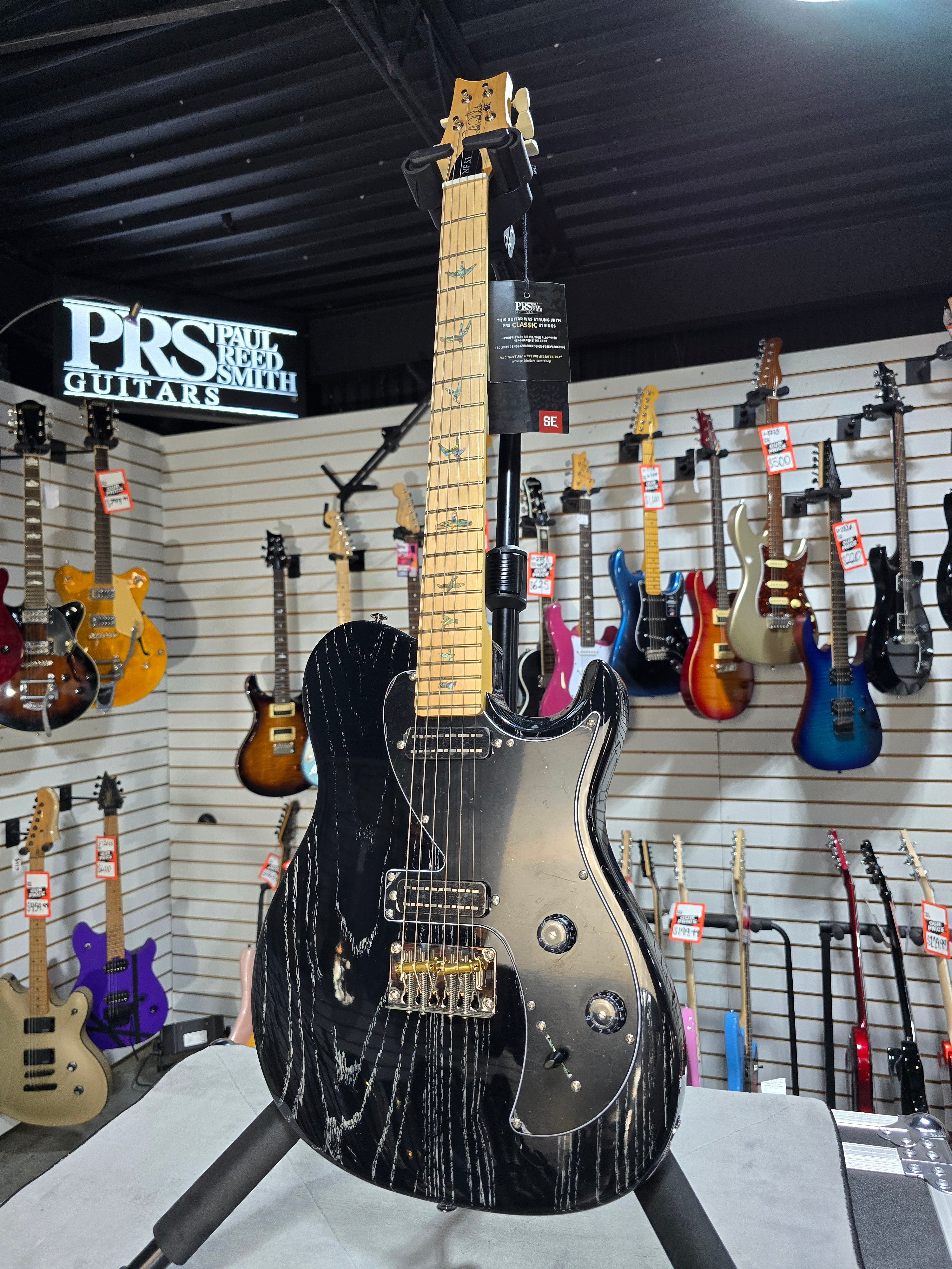 PRS SE NF 53 - Black Doghair w/ Maple Fingerboard w/ Gig Bag & PLEK*D #788