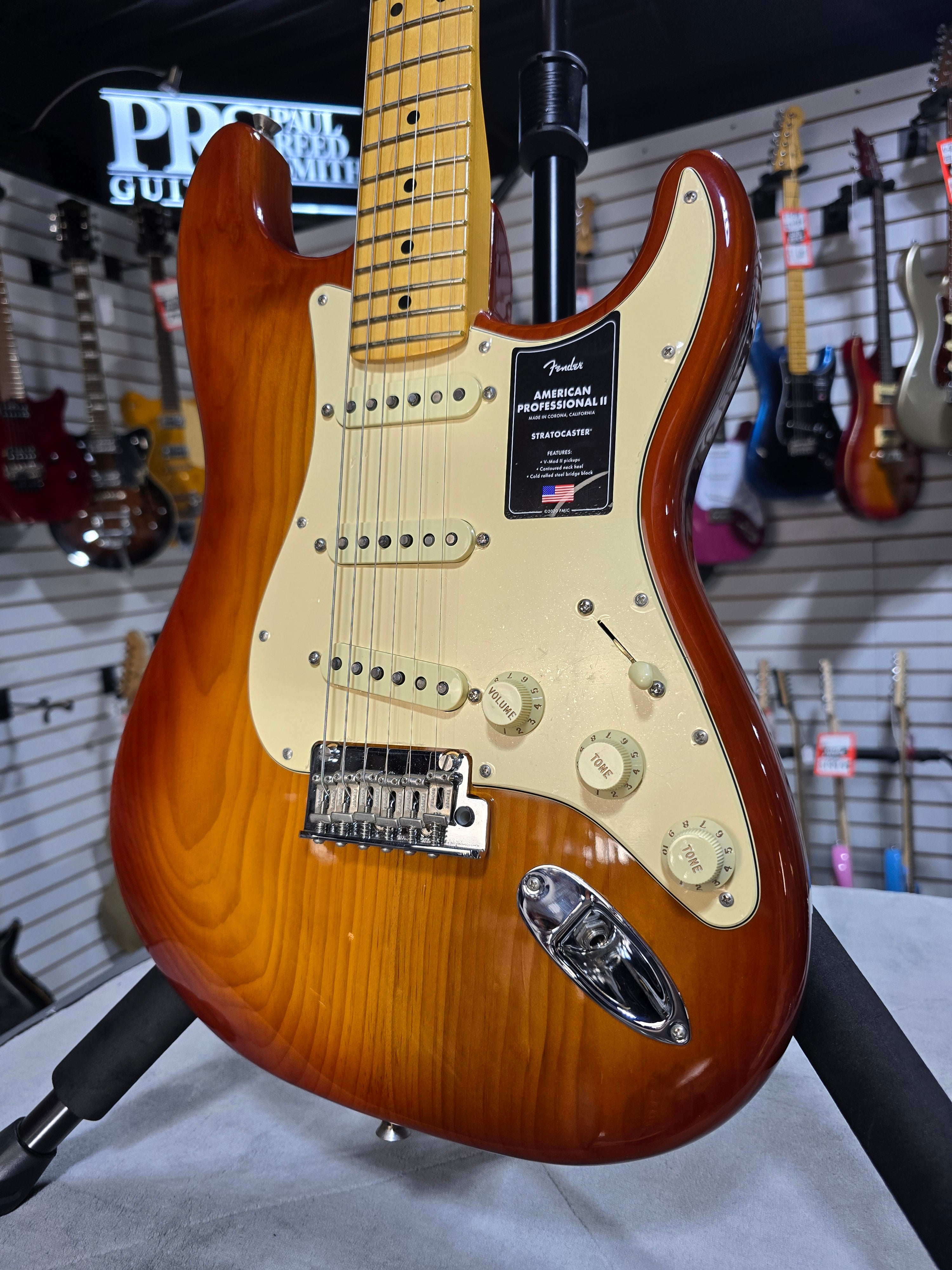 American Professional II Stratocaster - Sienna Sunburst w/Maple Fretboard #301 GET PLEK'D!