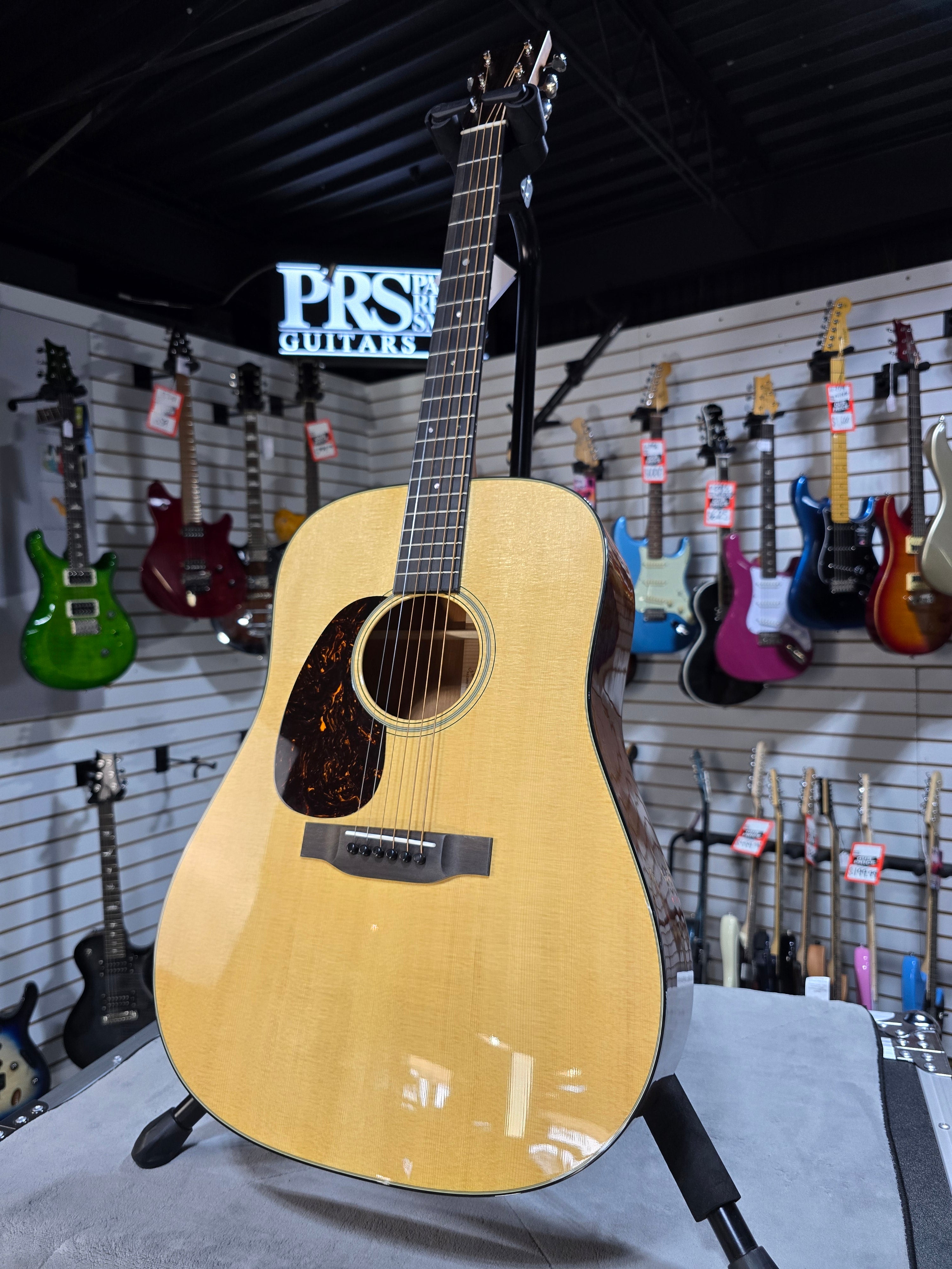 Martin D-18 Left-Handed Standard Series Acoustic Guitar - Natural Aging Toner (2025) - OHSC & PLEK*D