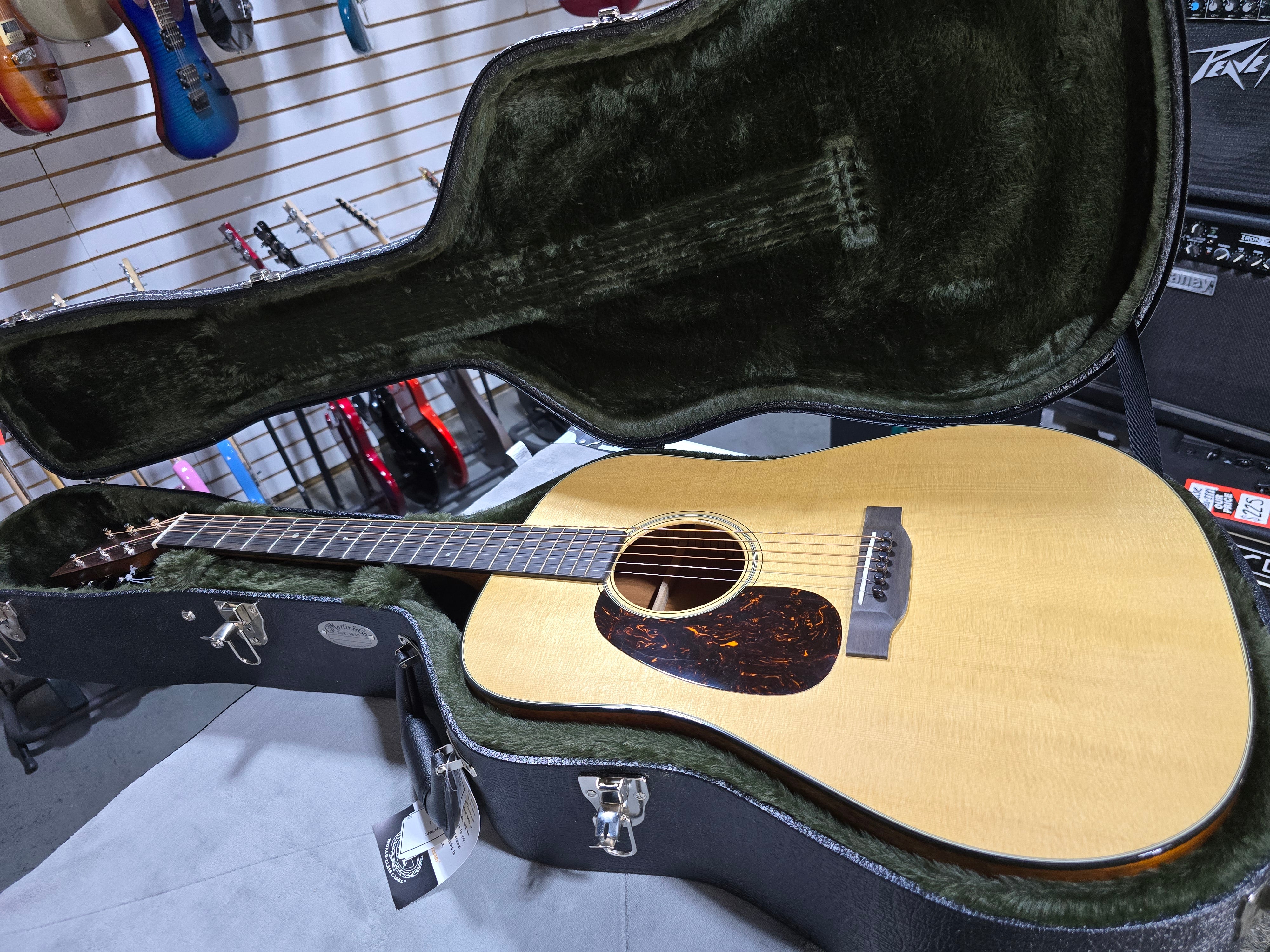 Martin D-18 Left-Handed Standard Series Acoustic Guitar - Natural Aging Toner (2025) - OHSC & PLEK*D
