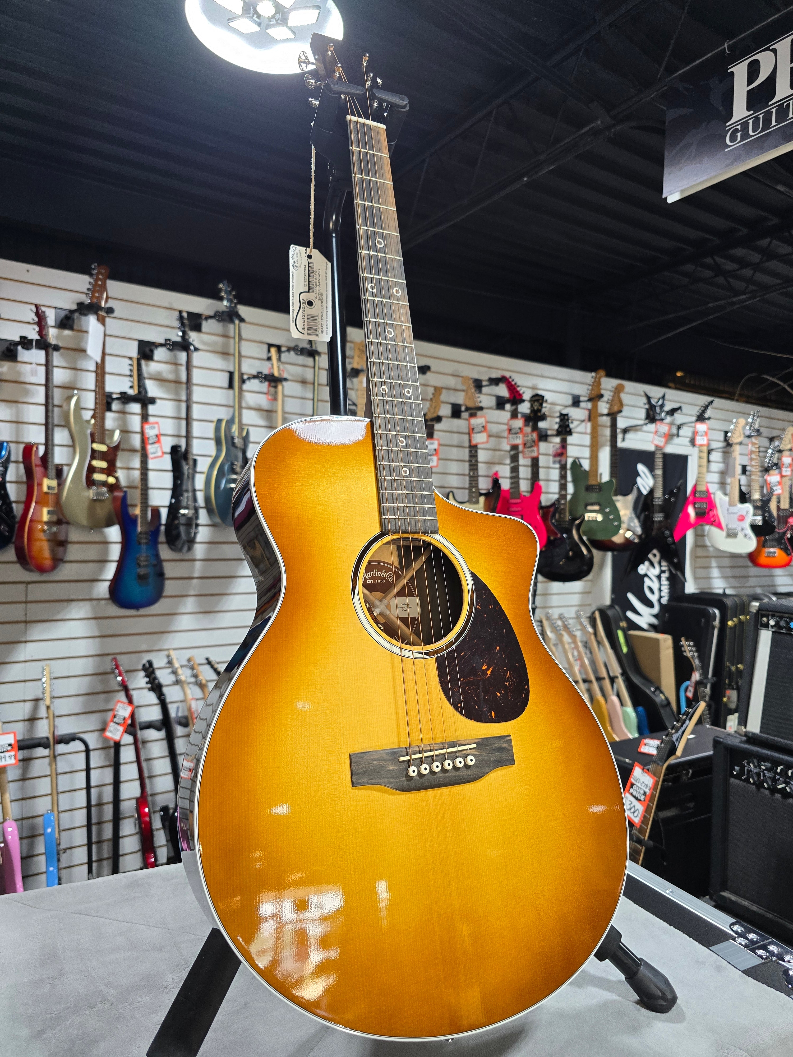 Martin SC-13E Special Acoustic-electric Guitar - Burst w/Gig Bag & PLEK*D #789