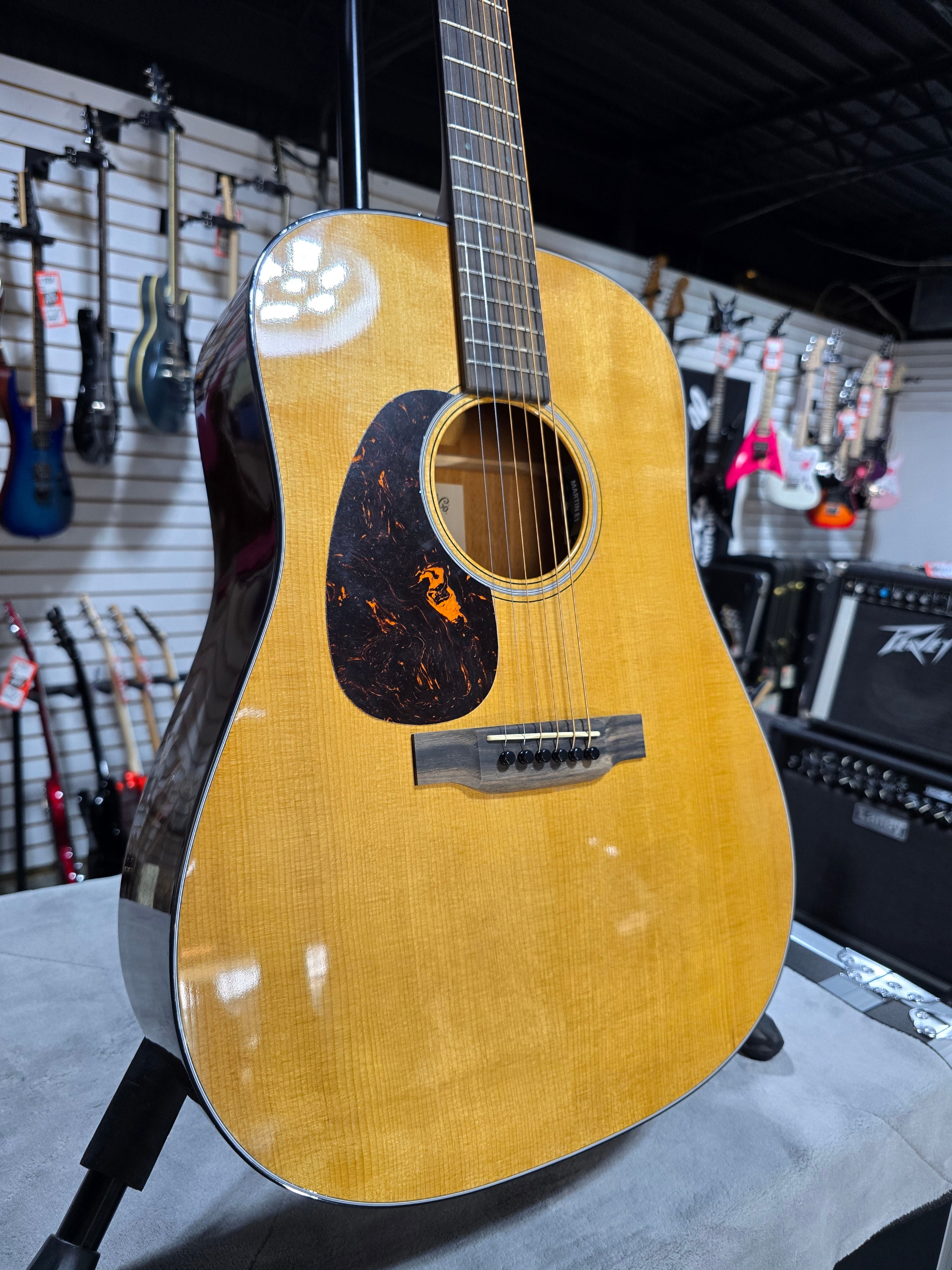 Martin DE Retro Plus Mahogany Road Series Left-Handed Acoustic-electric Guitar - Natural Aging Toner w/Gig Bag & PLEK*D #504