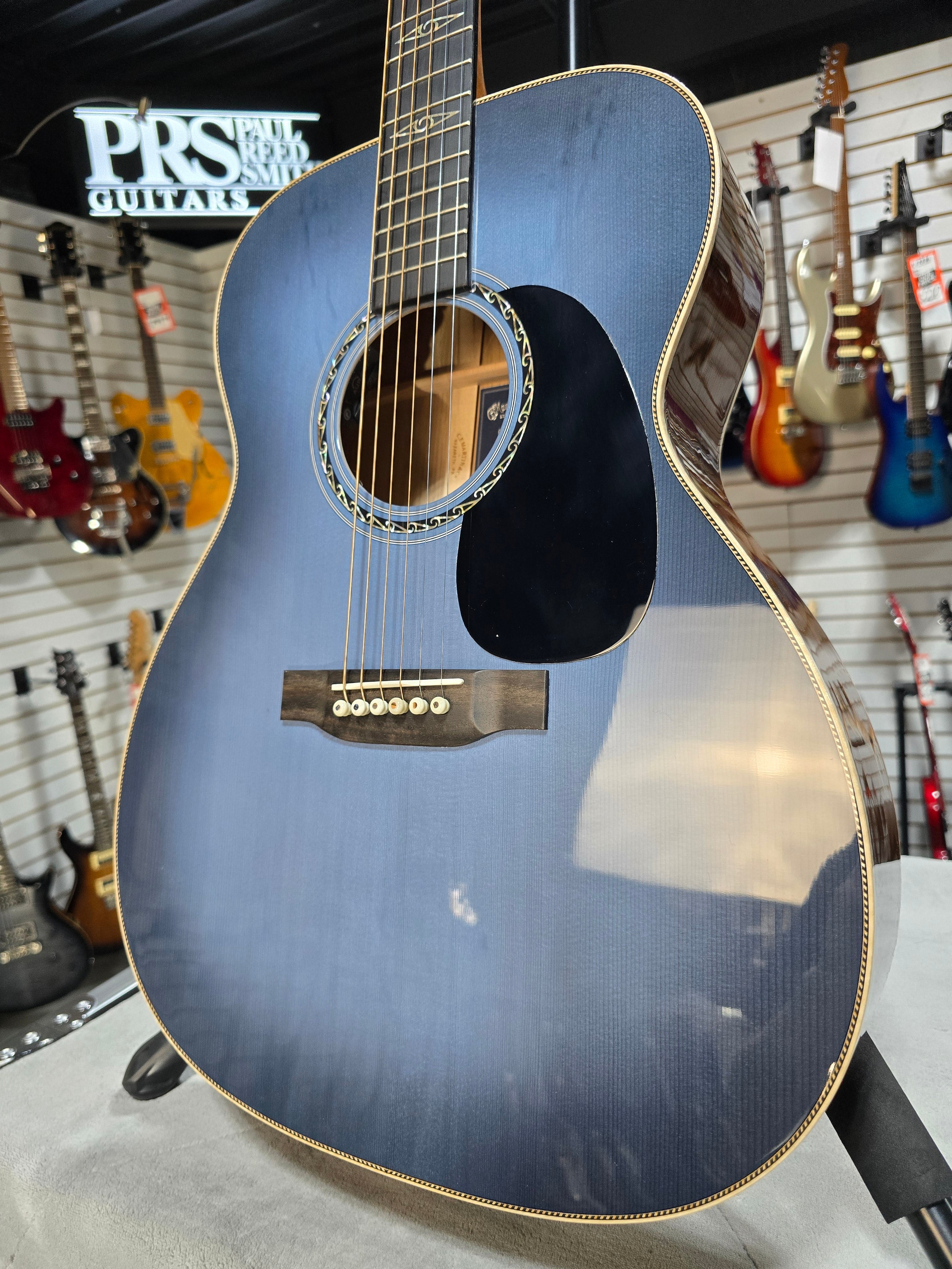 Martin CEO-11 Acoustic-electric Guitar - New Horizons Blue Burst w/OHSC & PLEK*D #040