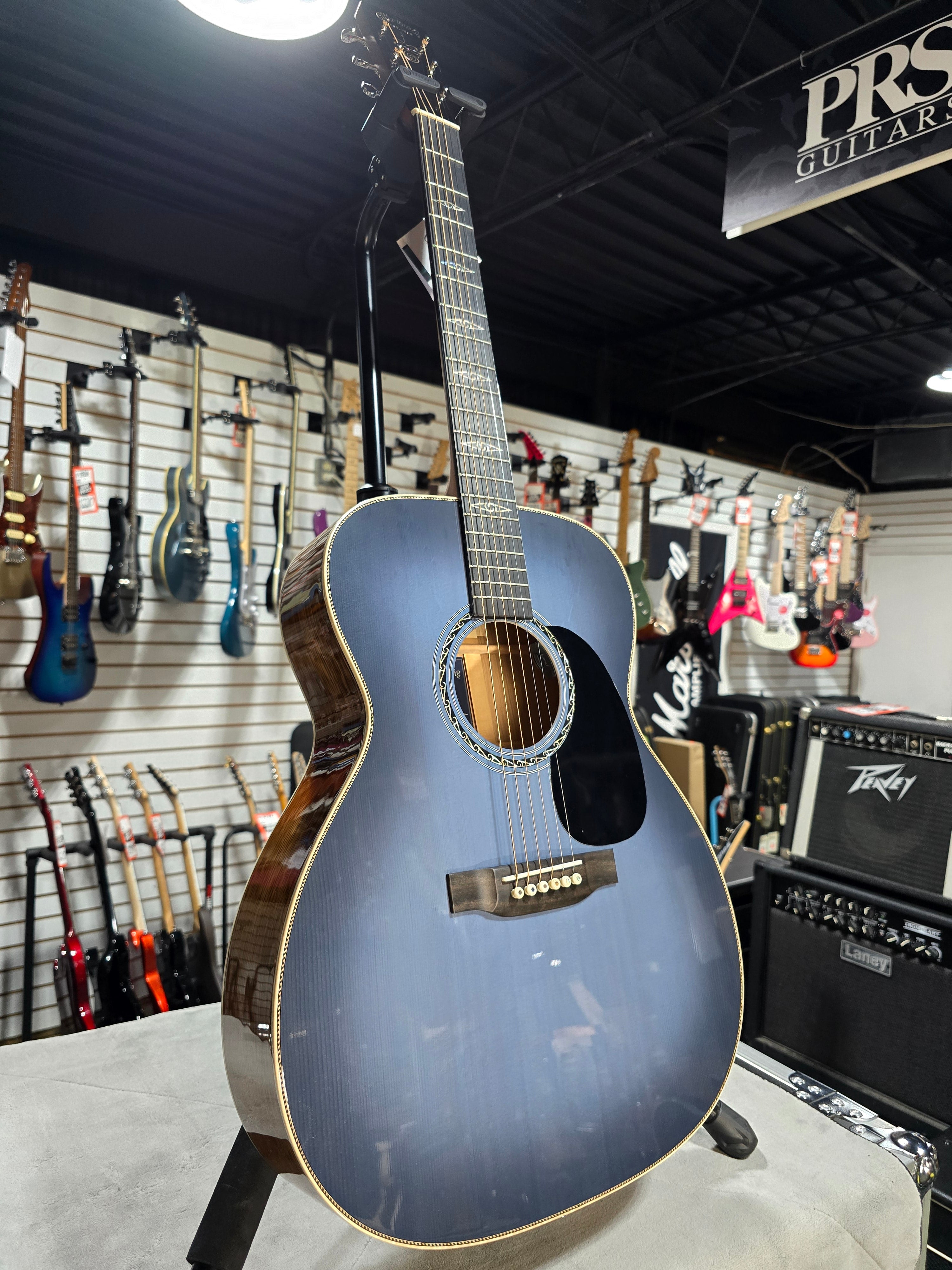 Martin CEO-11 Acoustic-electric Guitar - New Horizons Blue Burst w/OHSC & PLEK*D #040