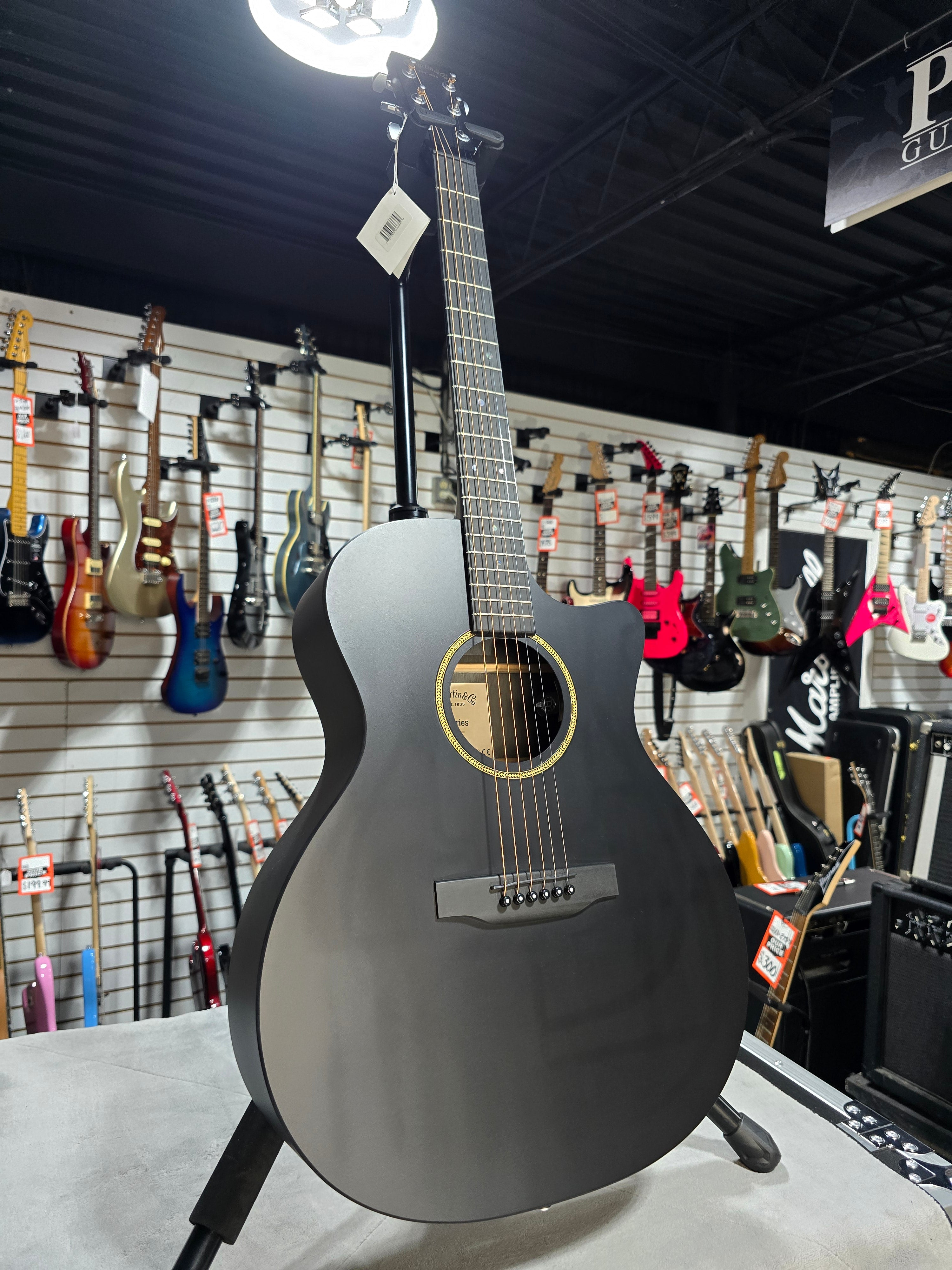 Martin GPC-X1E Grand Performance Acoustic-electric Guitar - Black w/Gig Bag & PLEK*D #119