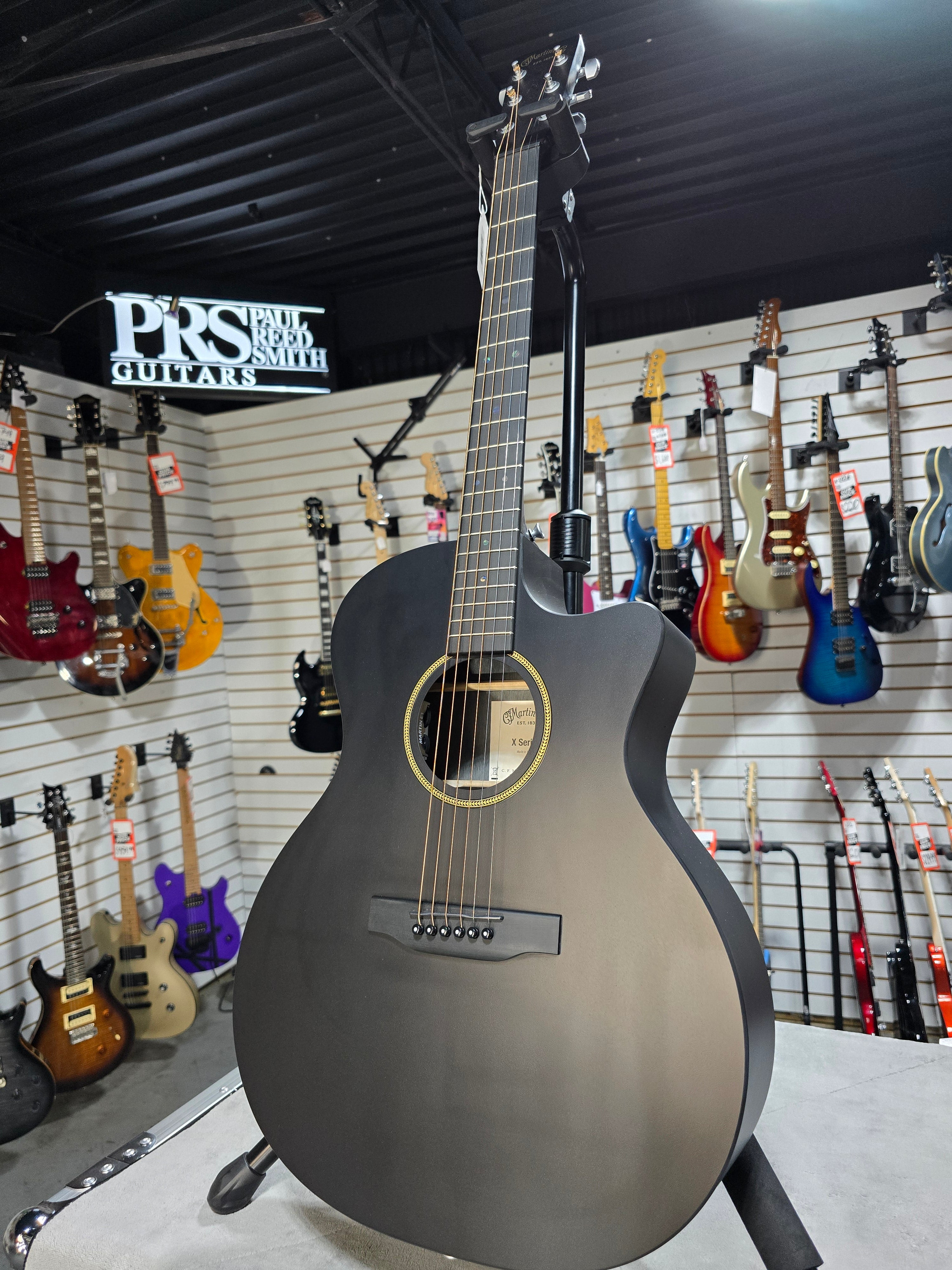 Martin GPC-X1E Grand Performance Acoustic-electric Guitar - Black w/Gig Bag & PLEK*D #119