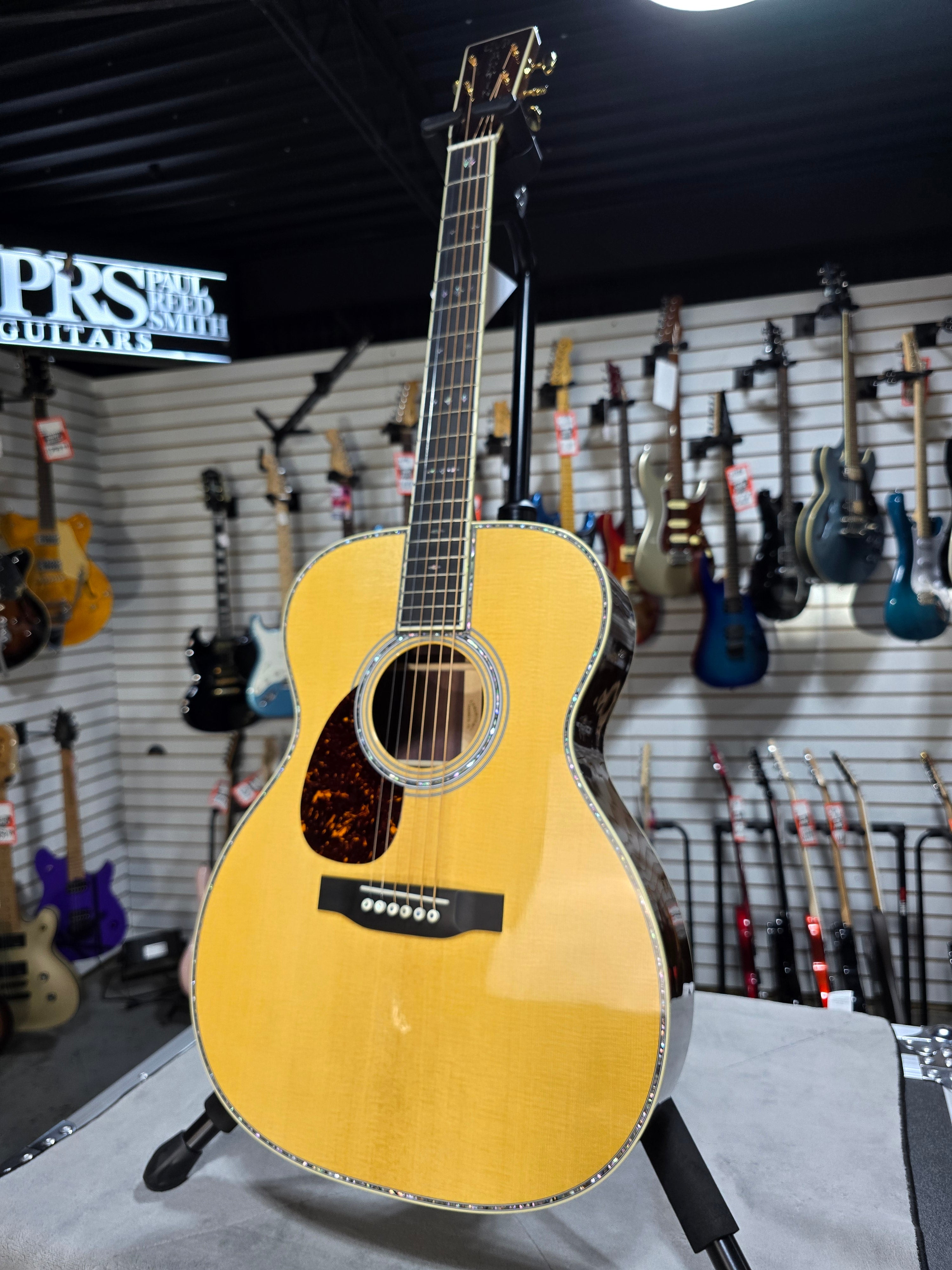 Martin OM-42L Standard Series Acoustic Guitar - Natural Aging Toner (2025) Left-Hand w/OHSC & PLEK*D #976