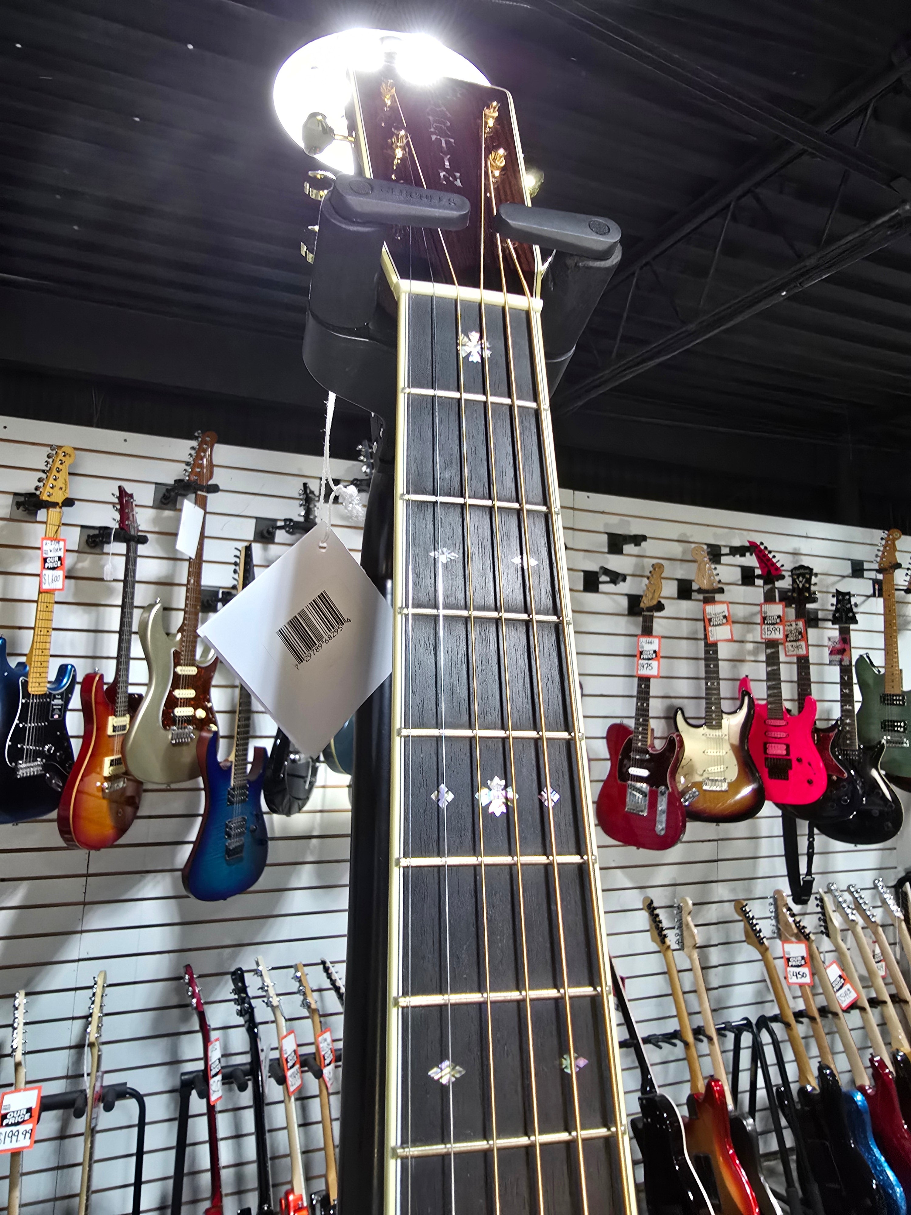 Martin OM-42L Standard Series Acoustic Guitar - Natural Aging Toner (2025) Left-Hand w/OHSC & PLEK*D #976