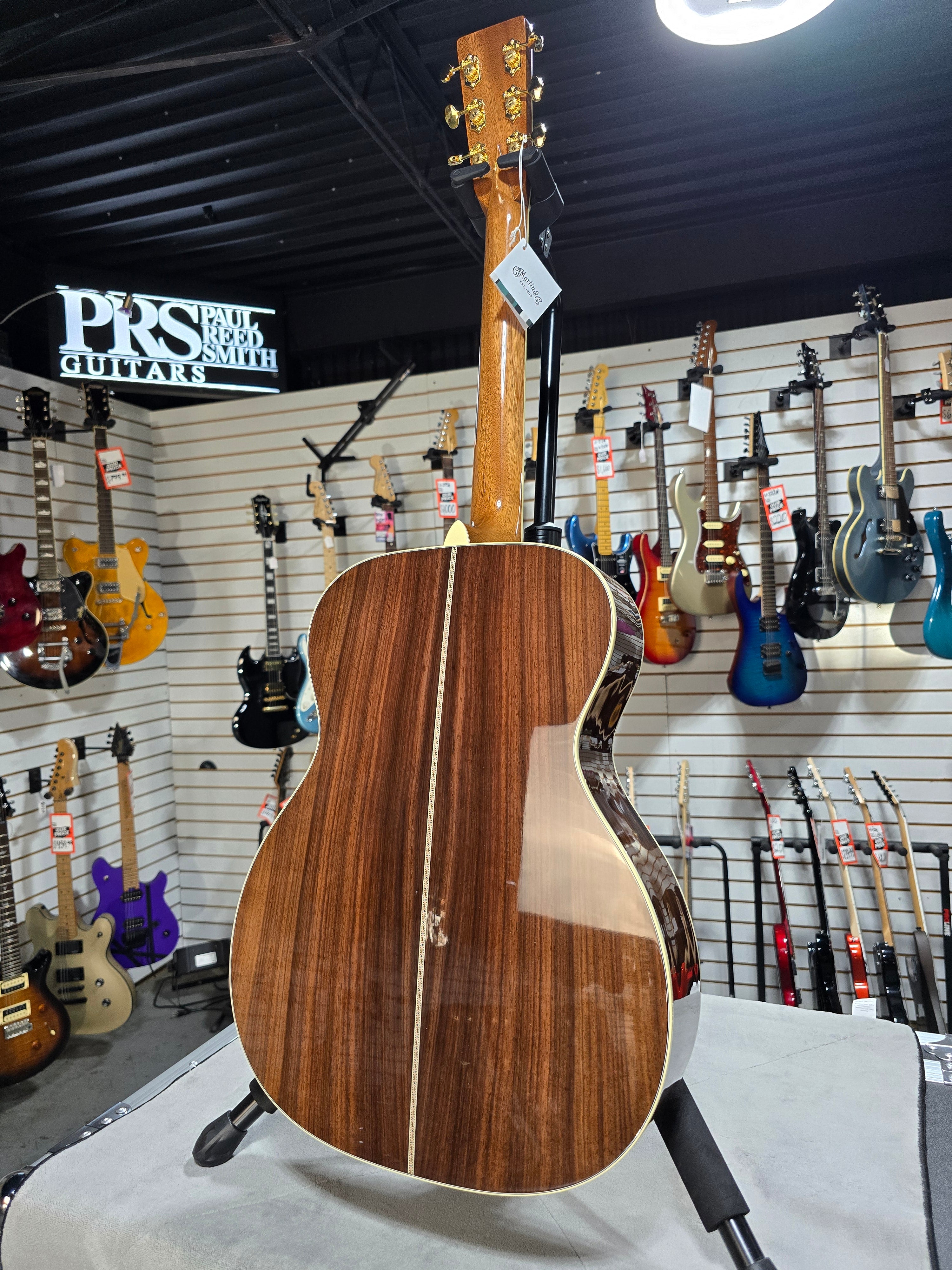 Martin OM-42L Standard Series Acoustic Guitar - Natural Aging Toner (2025) Left-Hand w/OHSC & PLEK*D #976