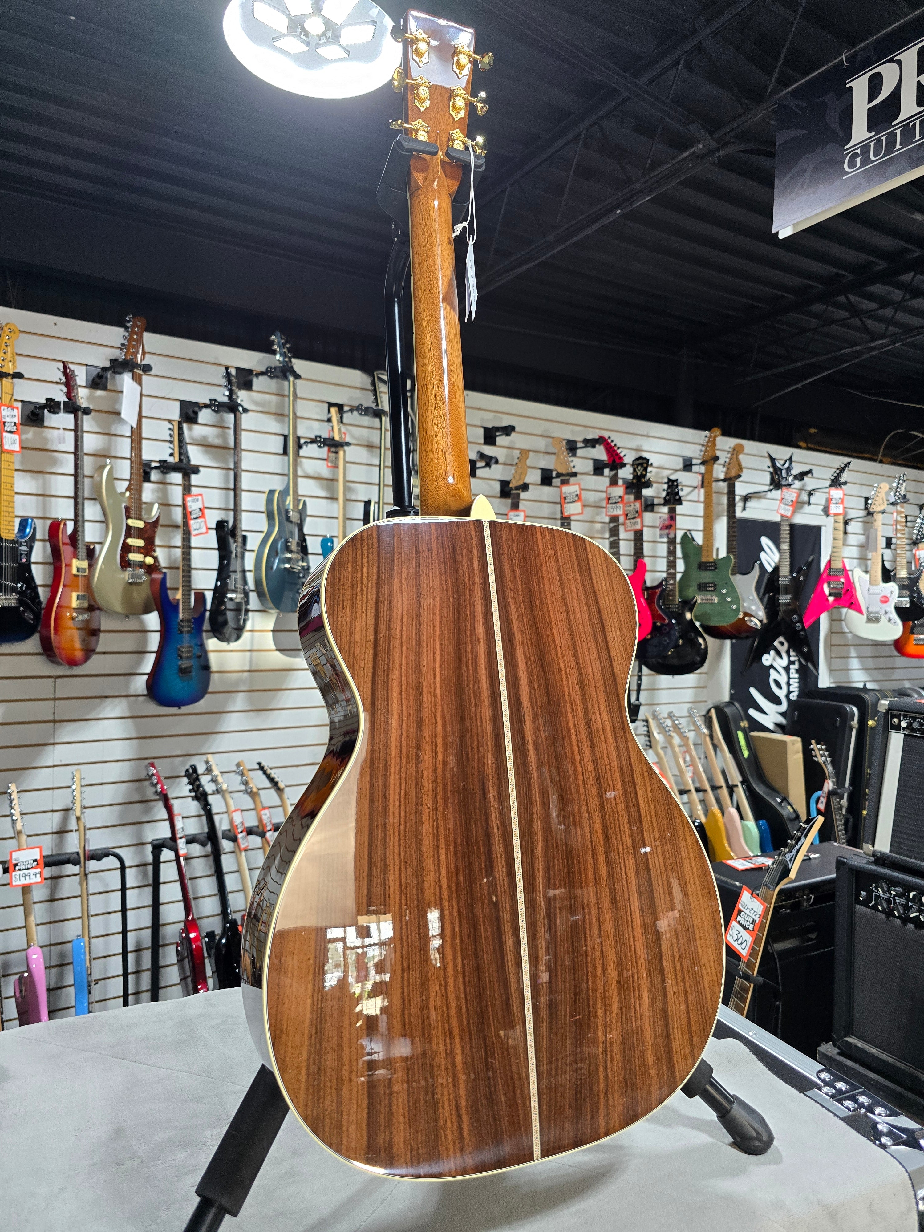 Martin OM-42L Standard Series Acoustic Guitar - Natural Aging Toner (2025) Left-Hand w/OHSC & PLEK*D #976