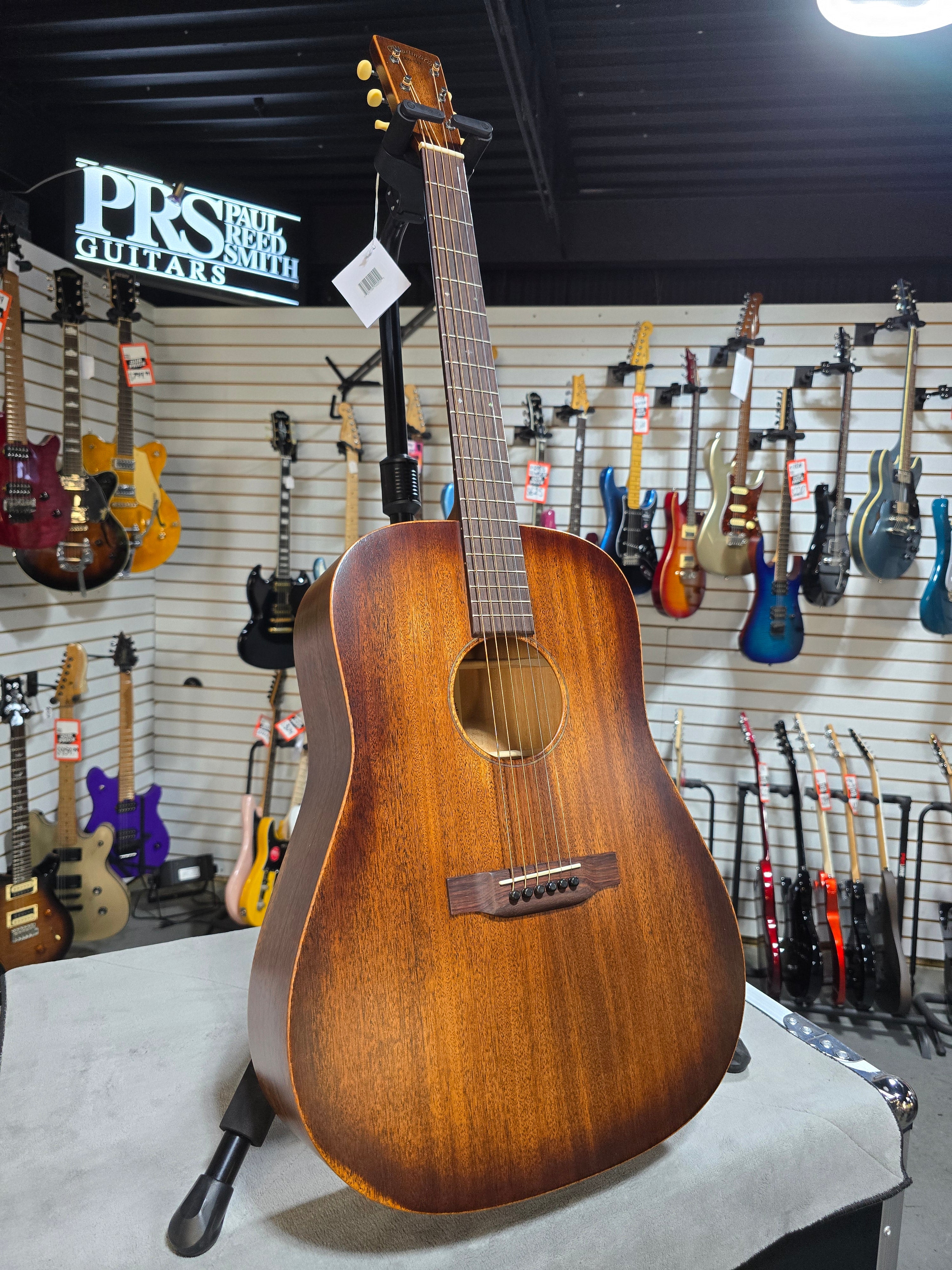 Martin D-15M StreetMaster Acoustic Guitar - Mahogany Burst w/Gig Bag & PLEK*D #511