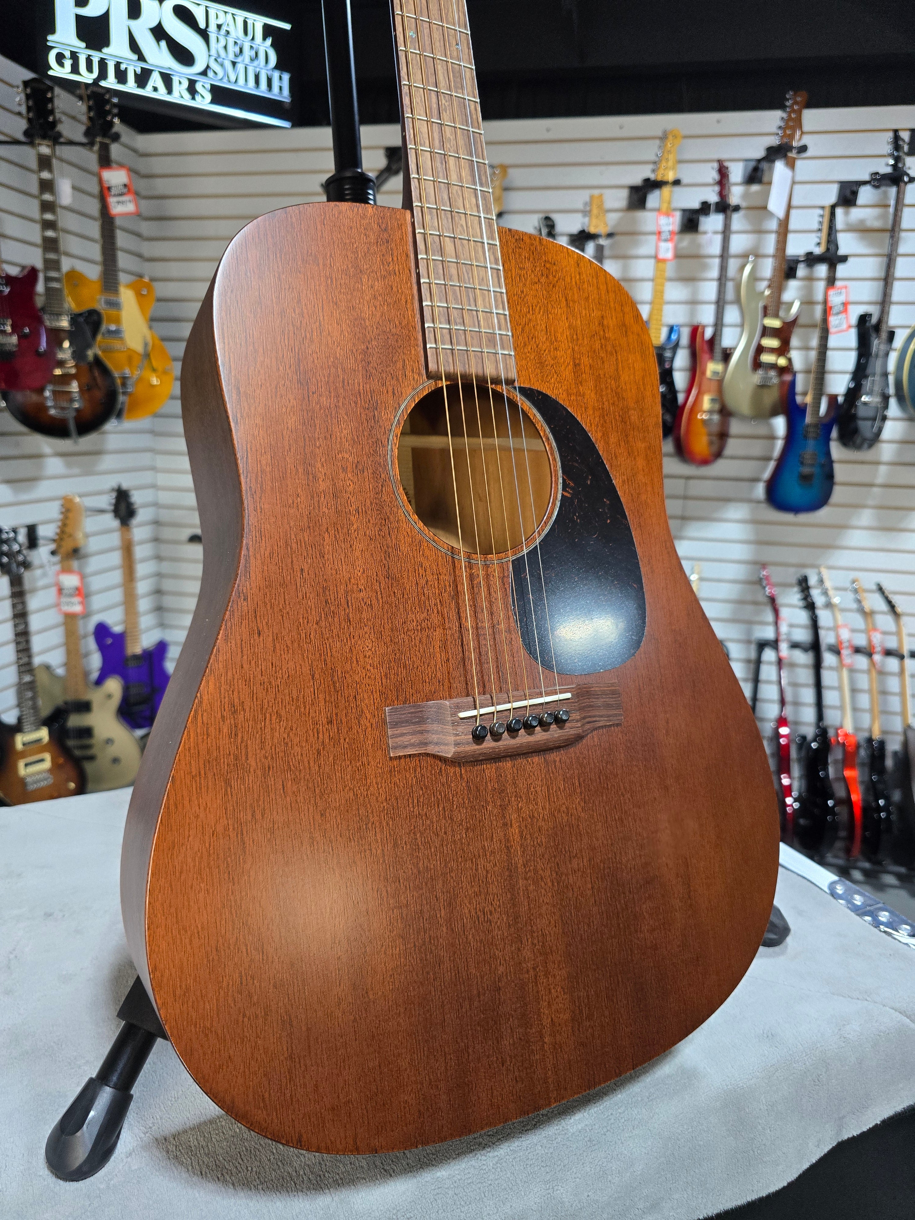 Martin D-15M Mahogany Dreadnought Acoustic Guitar - Natural w/Gig Bag & PLEK*D #797