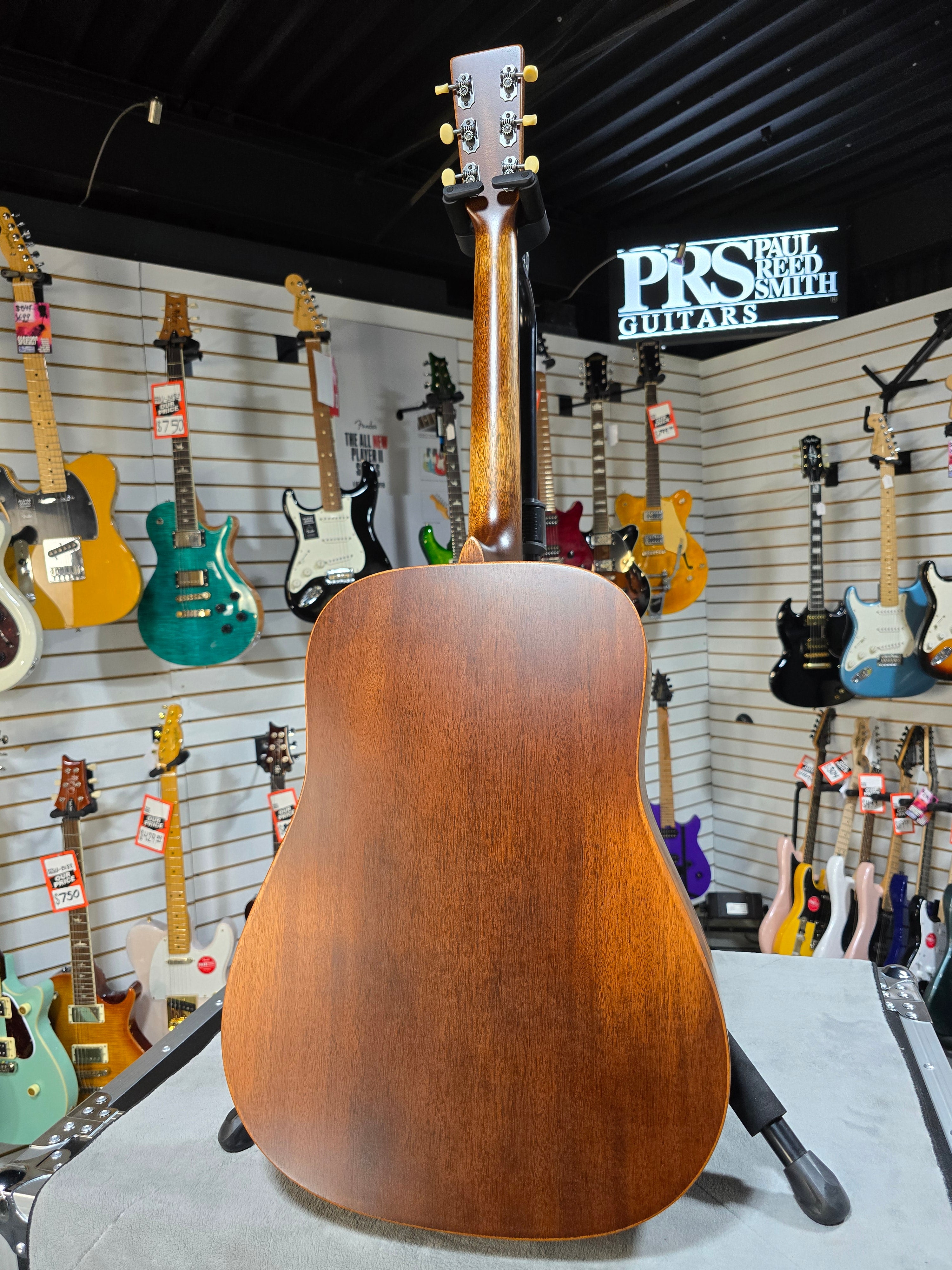 Martin D-15ML StreetMaster, Left-Handed Acoustic Guitar - Mahogany Burst w/Gig Bag & PLEK*D #877
