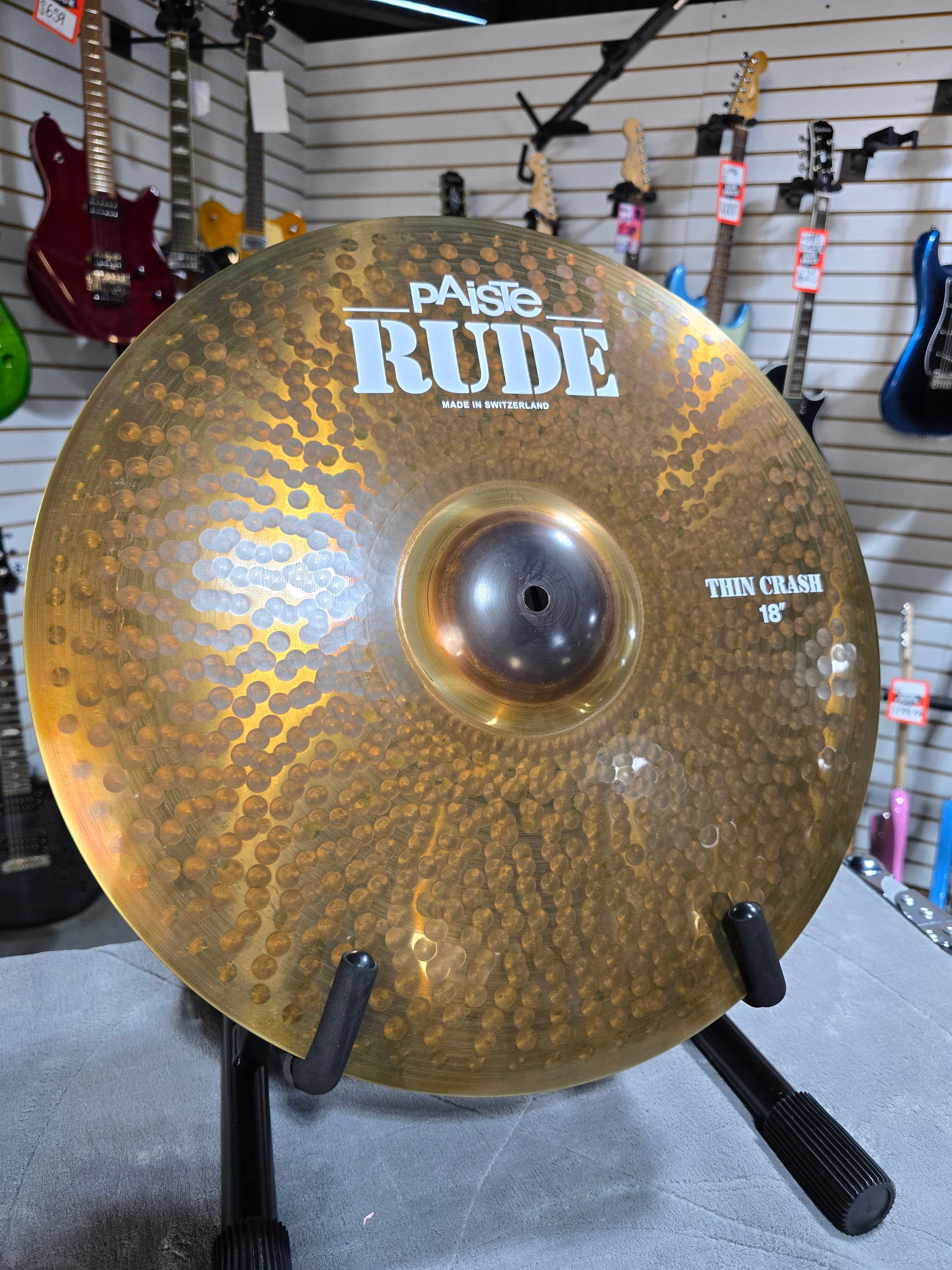 *Open Box* Paiste 18" RUDE Thin Crash Cymbal