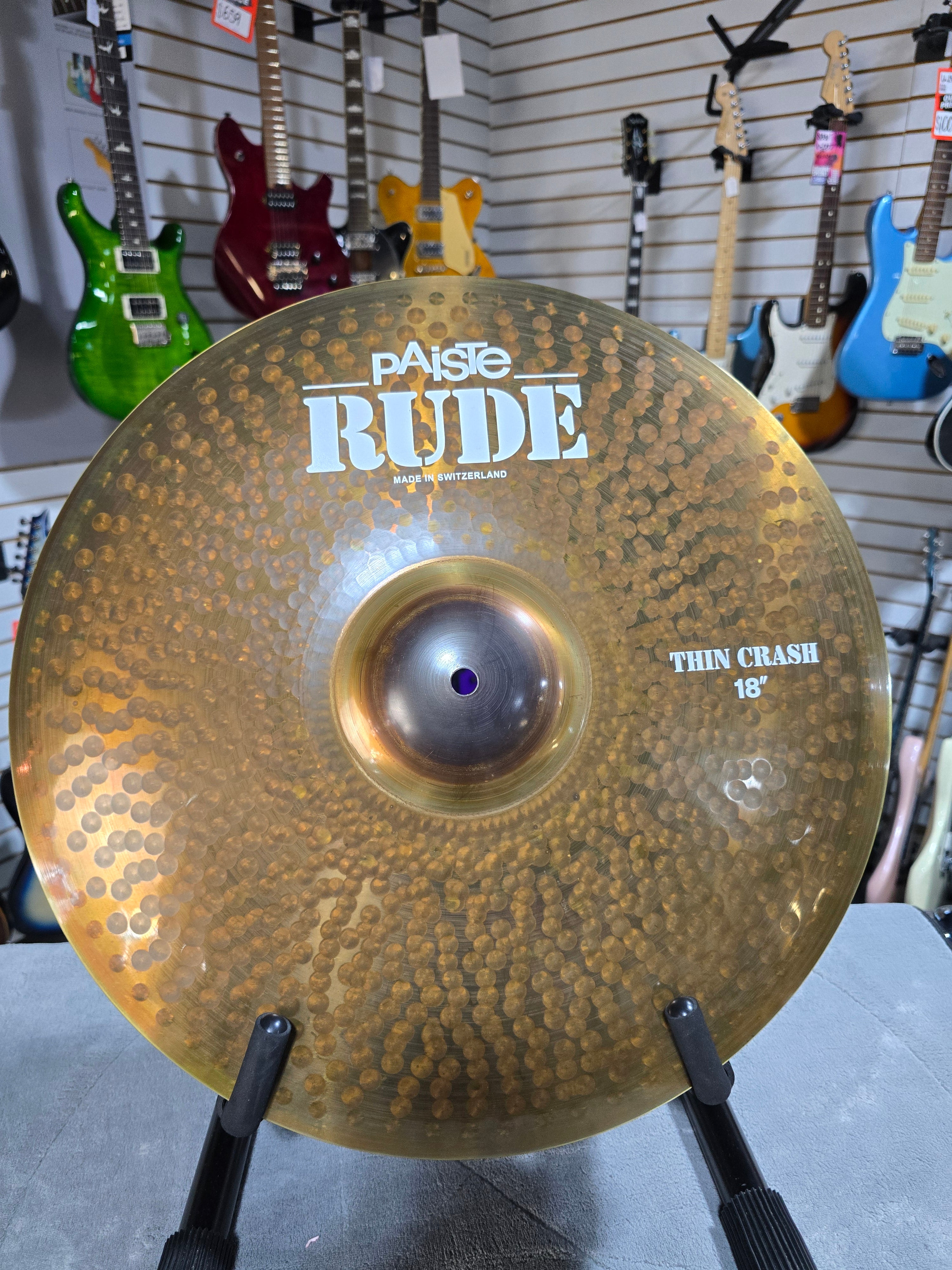 *Open Box* Paiste 18" RUDE Thin Crash Cymbal