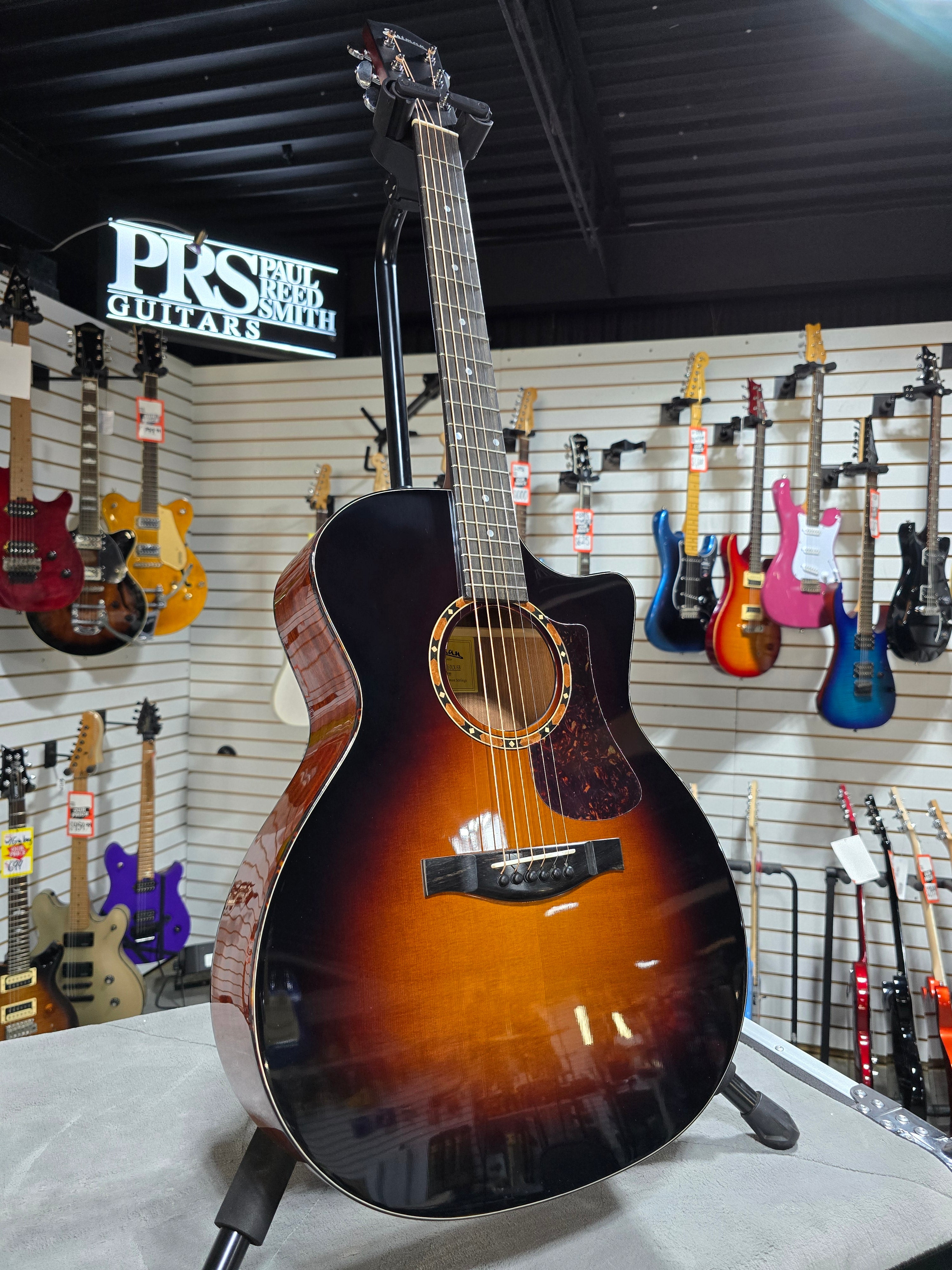 Eastman AC122-2CE Acoustic Electric Guitar - Sunburst w/Gig Bag & PLEK*D #899
