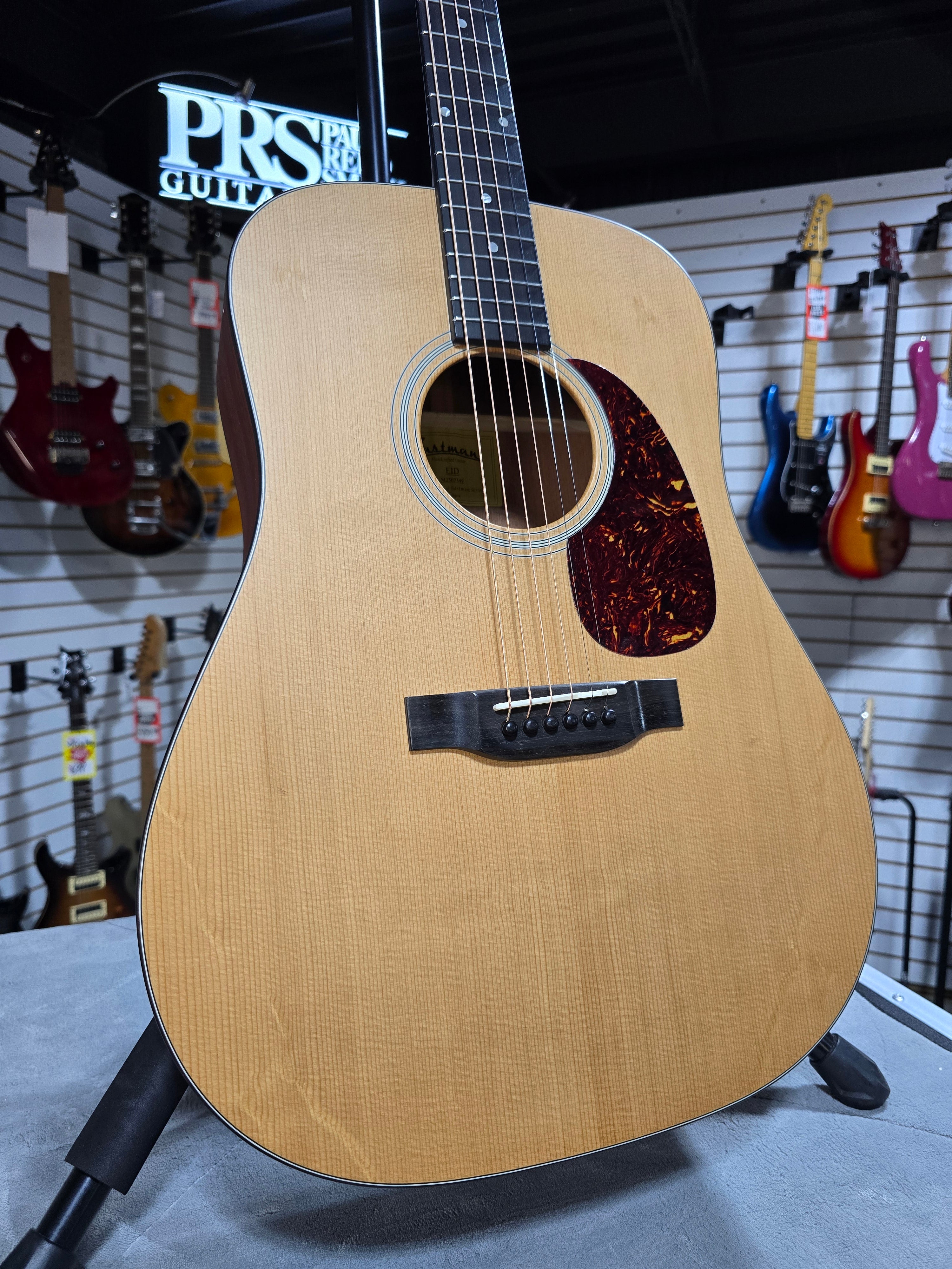 Eastman Guitars E1D Dreadnought Acoustic Guitar - Natural w/Gig Bag & PLEK*D #349